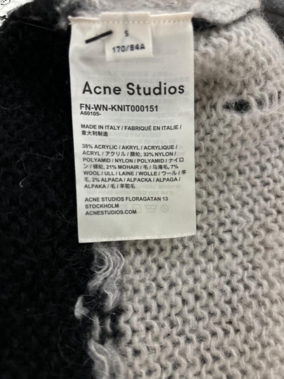 Acne Studios Acne Studios Mohair Distressed Stripped Sweater Size US S / EU 44-46 / 1 - 6 Thumbnail