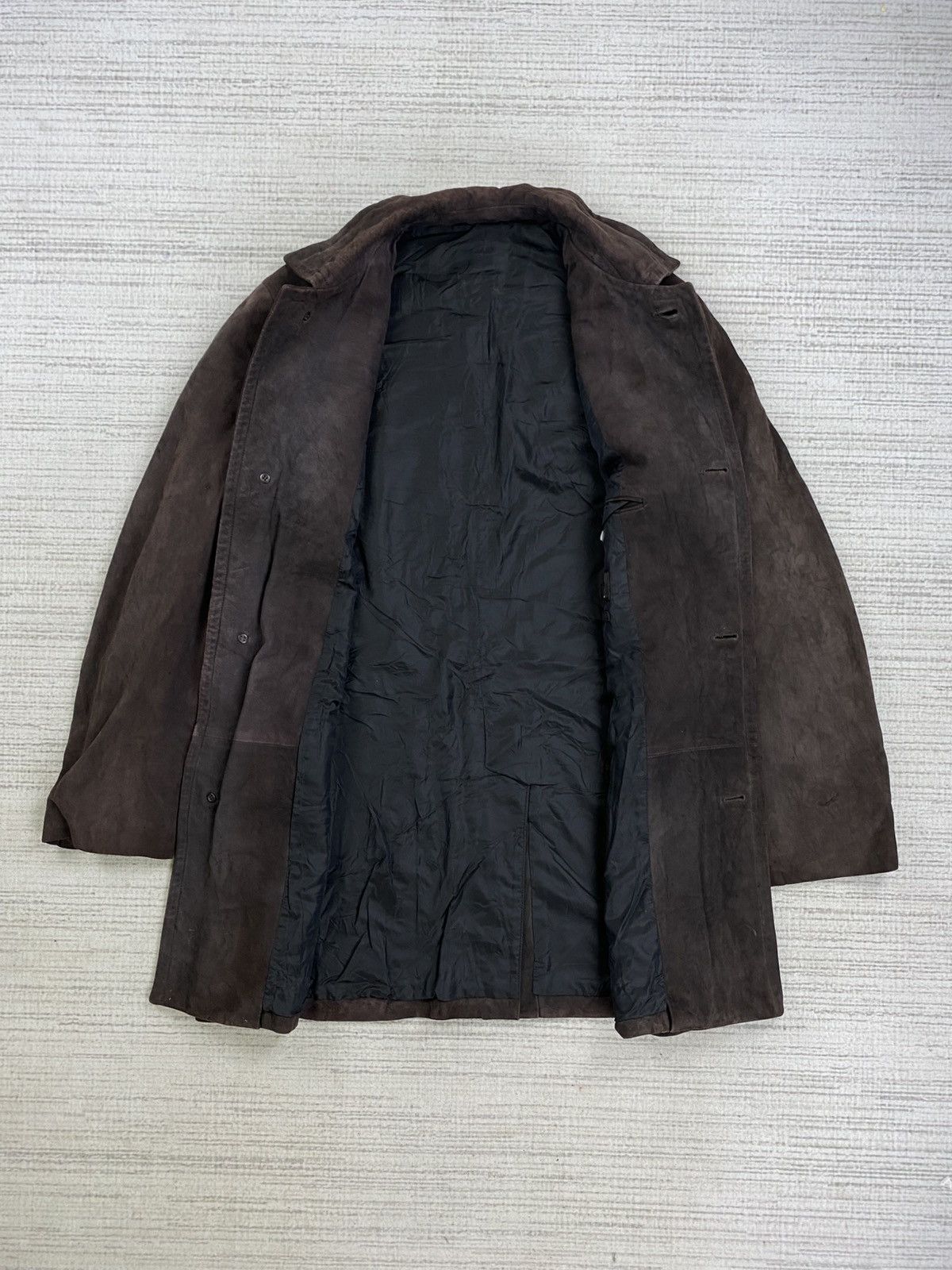 Alfred Dunhill × Leather × Vintage Vintage Dunhill Double Pocket Long Coat Leather Jacket Size US L / EU 52-54 / 3 - 5 Thumbnail