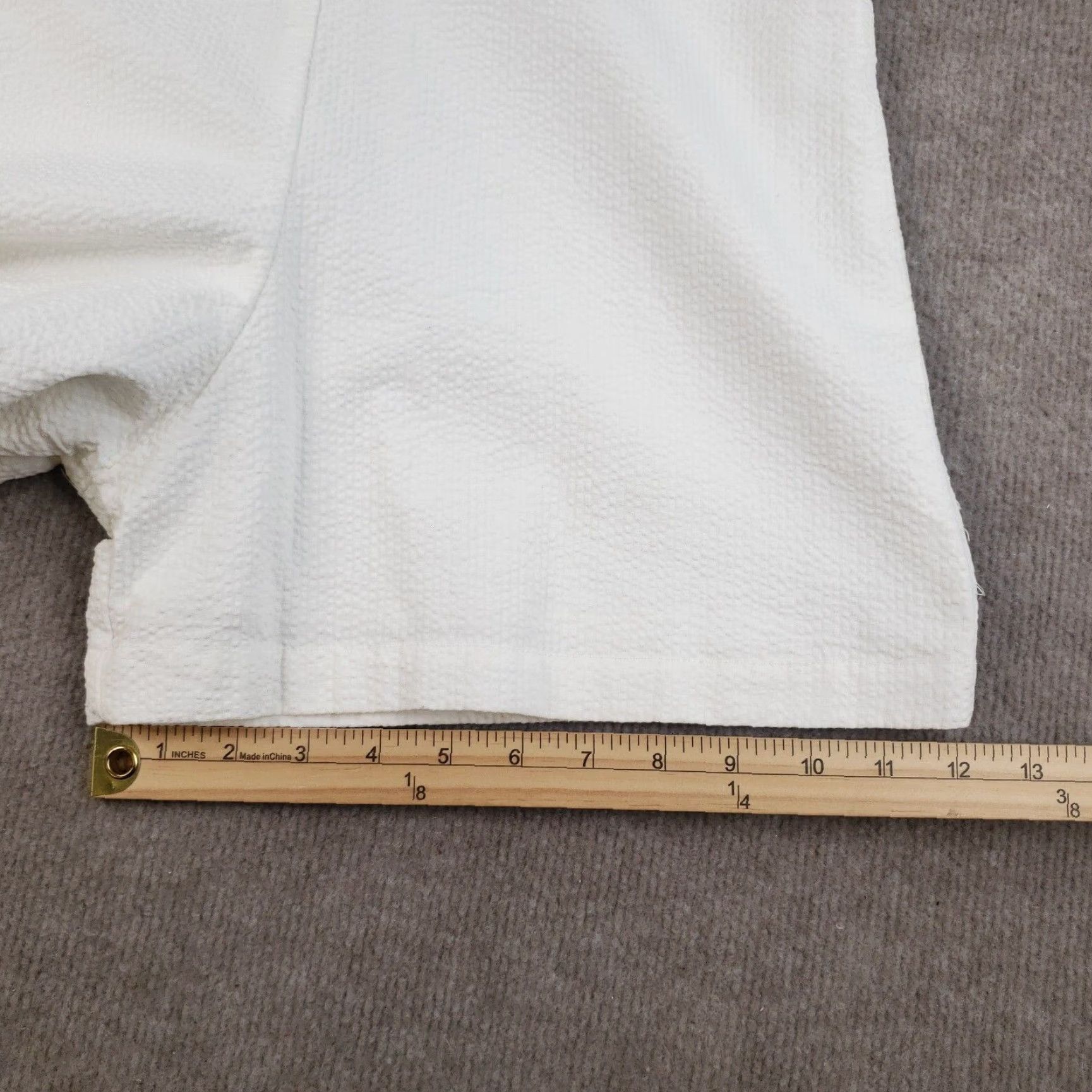 Staud Staud Romper Womens Medium White Arabella Short Jumpsuit Zip Laced The Size 32" / US 10 / IT 46 - 7 Thumbnail