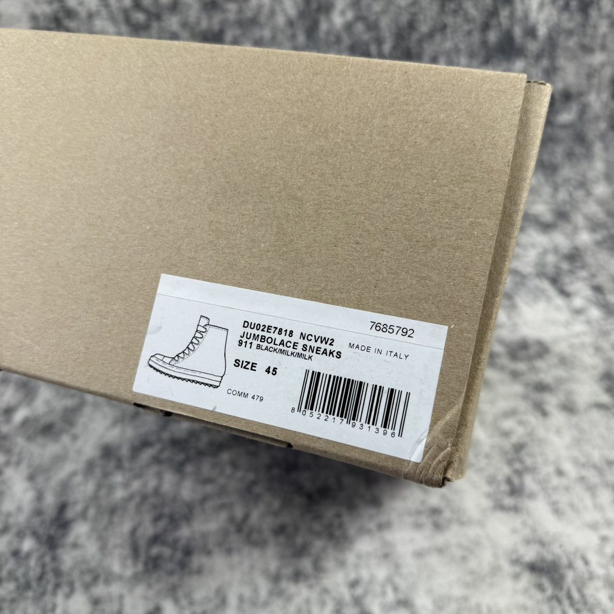 Rick Owens Rick Owens DRKSHDW Canvas High JumboLace ‘Black’ Shoes Size US 11 / EU 44 - 8 Thumbnail