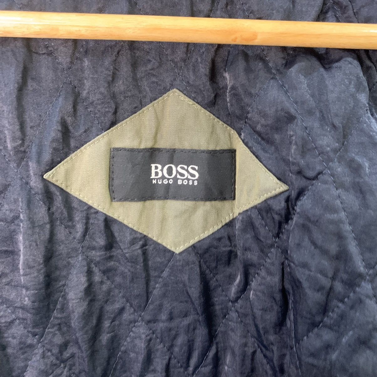 Hugo Boss × Vintage Vintage Hugo Boss Jacket Green Army Size US L / EU 52-54 / 3 - 3 Thumbnail