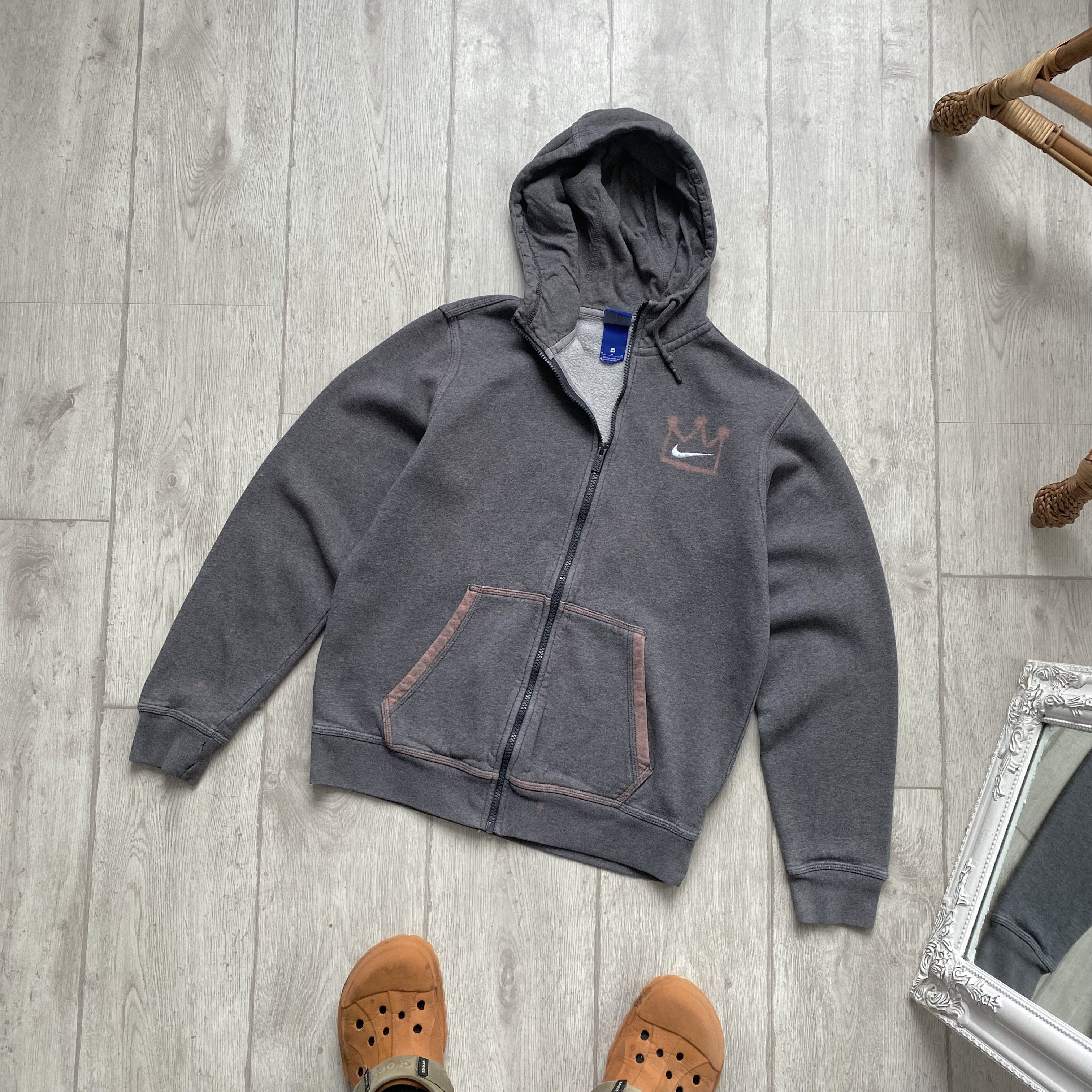 Nike 🔥King Nike Big Swoosh Custom Hoodie Vintage Y2K Handmade Size US M / EU 48-50 / 2 - 8 Thumbnail