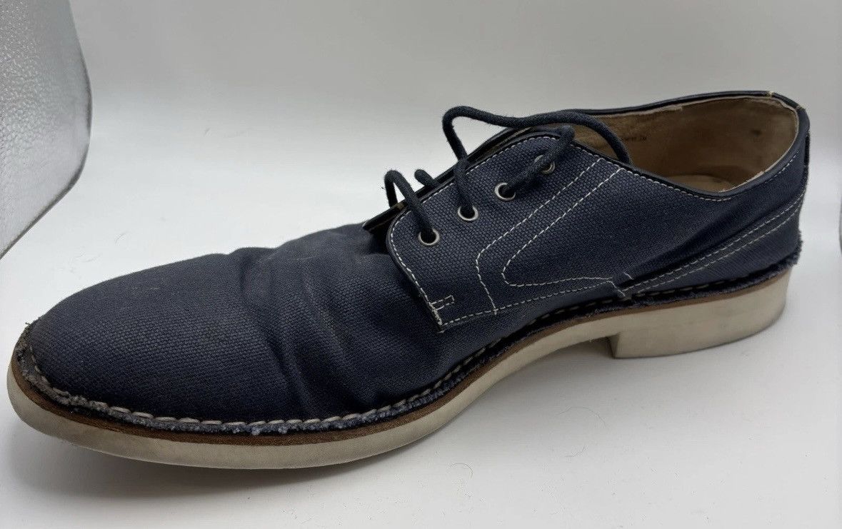 John Varvatos John Varvatos Sid Eva Derby Blue Canvas Shoes Men's 11.5 Size US 11.5 / EU 44-45 - 3 Thumbnail