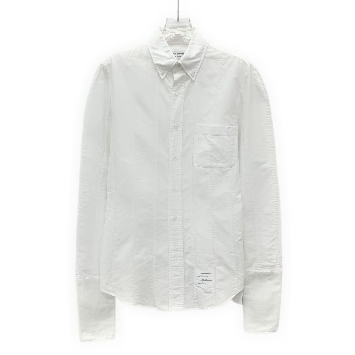 Thom Browne Thom Browne White Cotton Long Sleeve Shirt K26WX Size M / US 6-8 / IT 42-44 - 1 Thumbnail