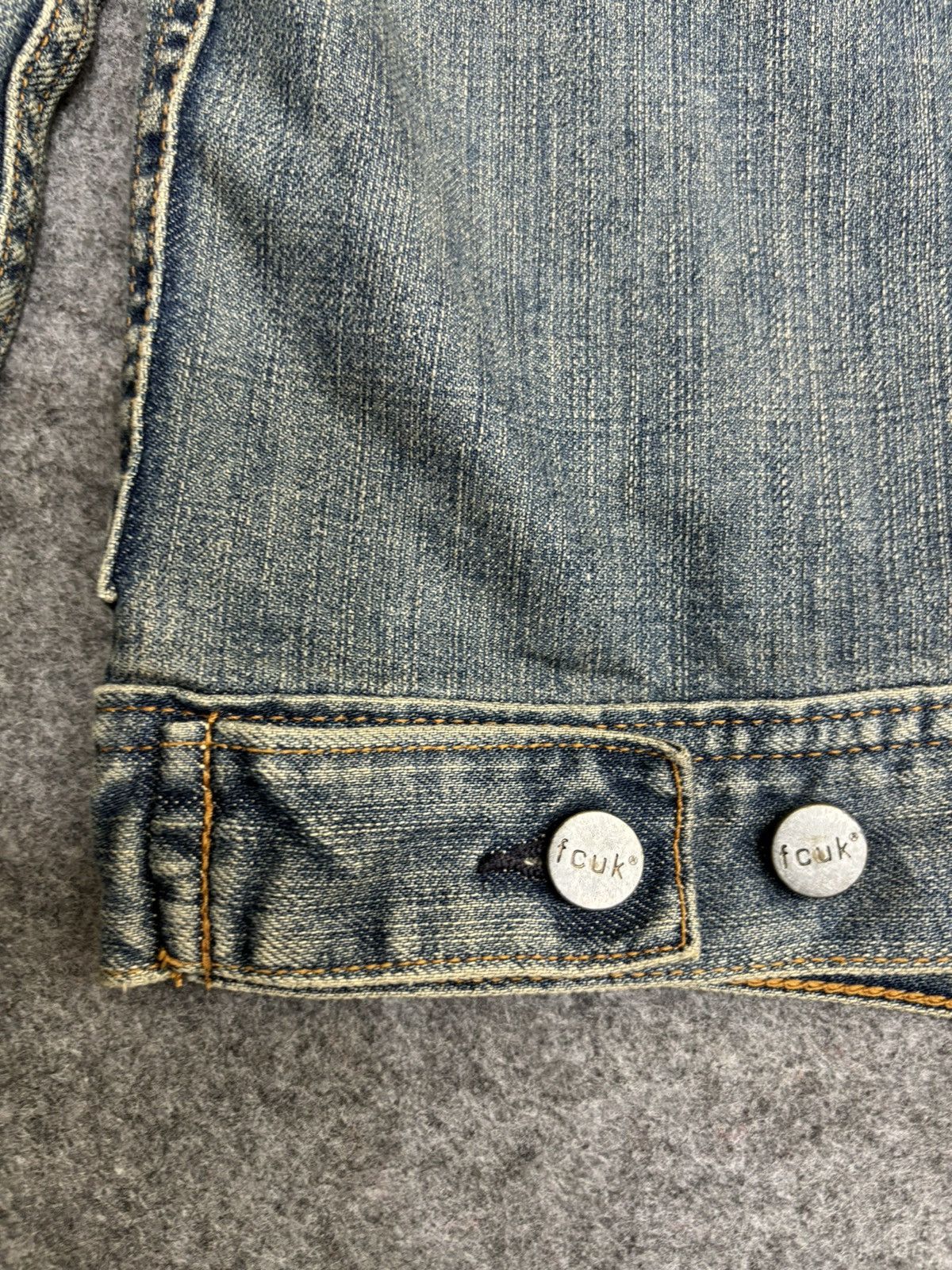 FCUK 💥Vintage💥FCUK Double Elbow Trucker Denim Jacket F496 Size US M / EU 48-50 / 2 - 15 Thumbnail