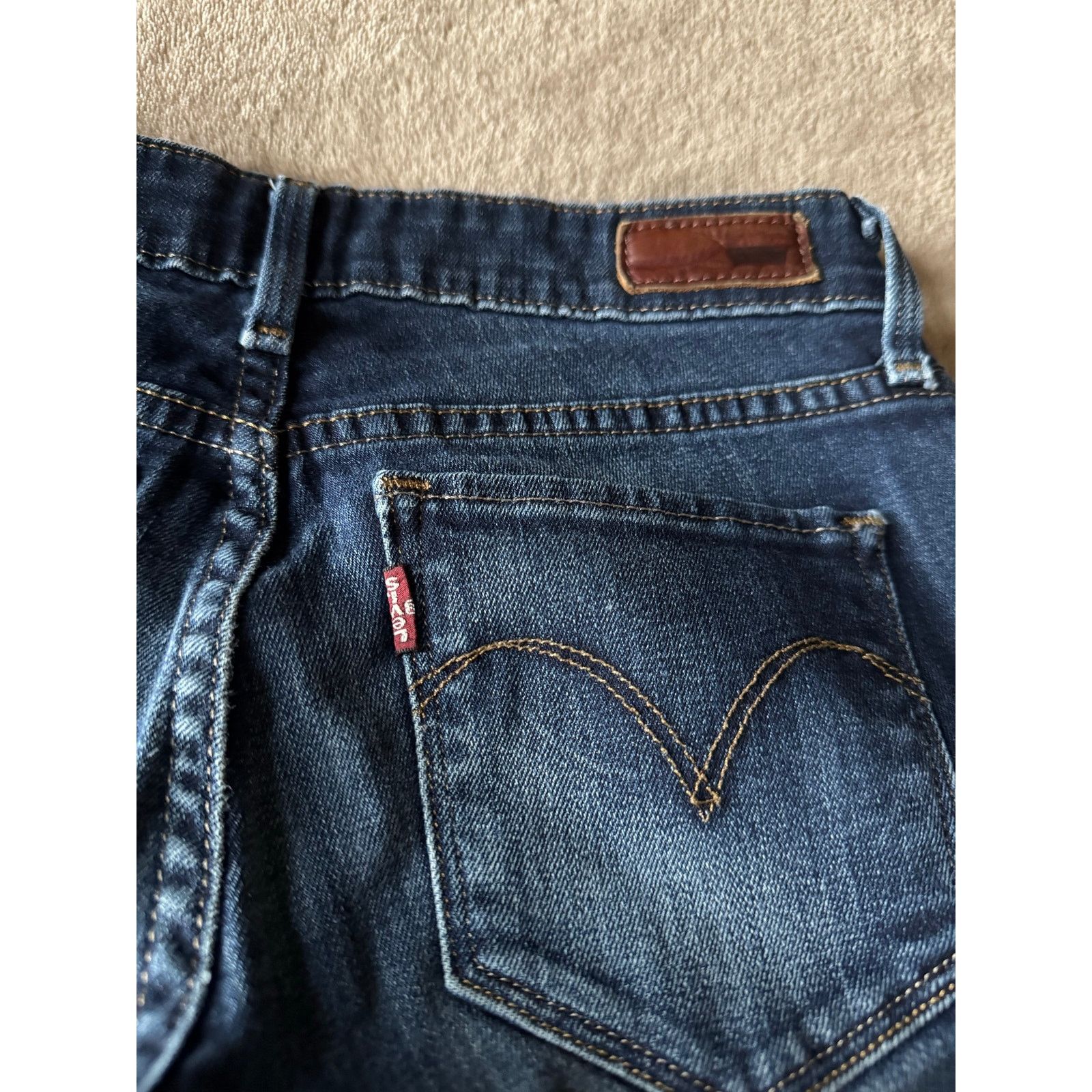 Levi's Levi’s Demi Curve Skinny Jeans Modern Rise Dark Indigo Size 24" / US 00 / IT 34 - 6 Thumbnail
