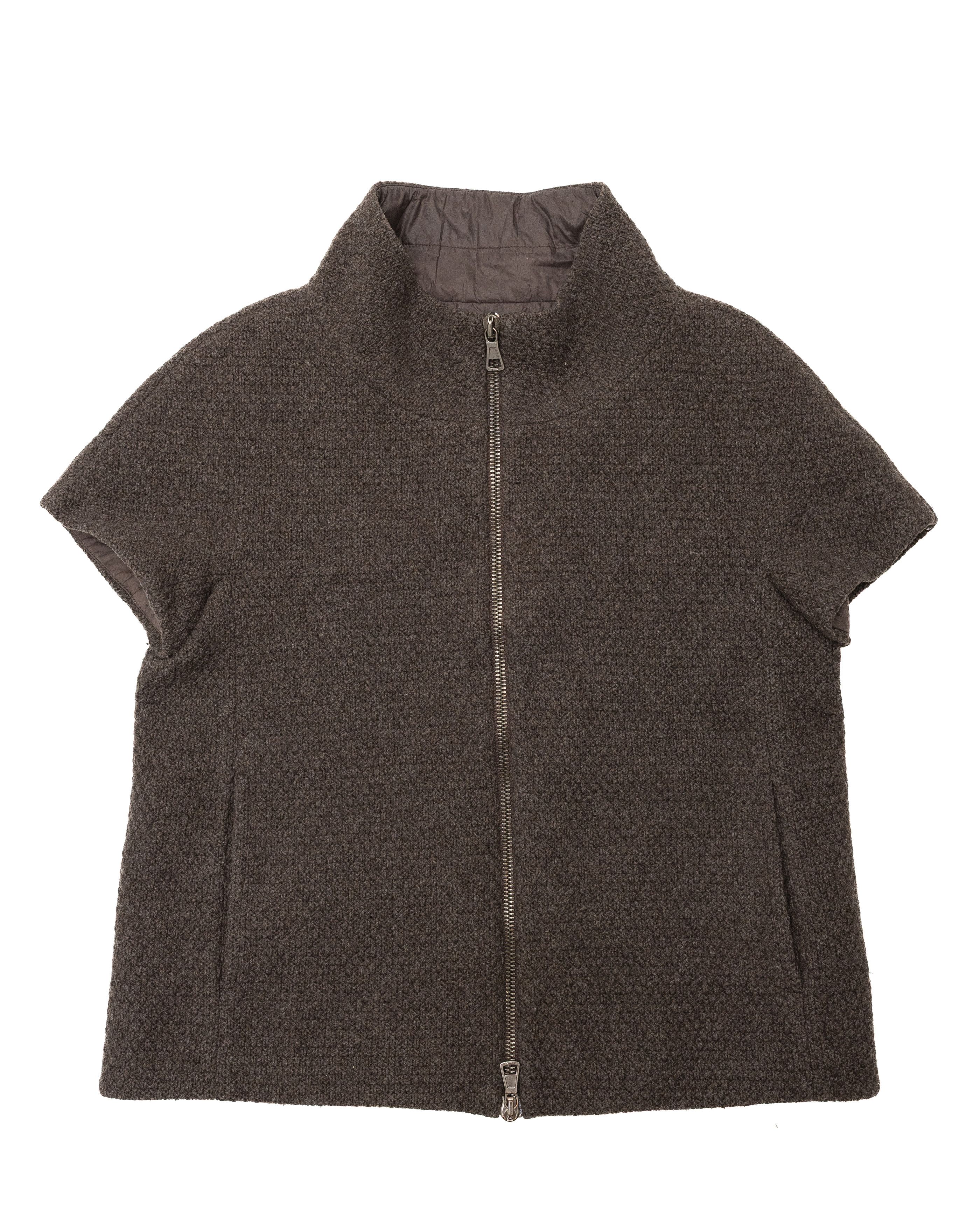 Peserico PERSERICO Short Sleeve Wool Jacket Size M / US 6-8 / IT 42-44 - 2 Thumbnail