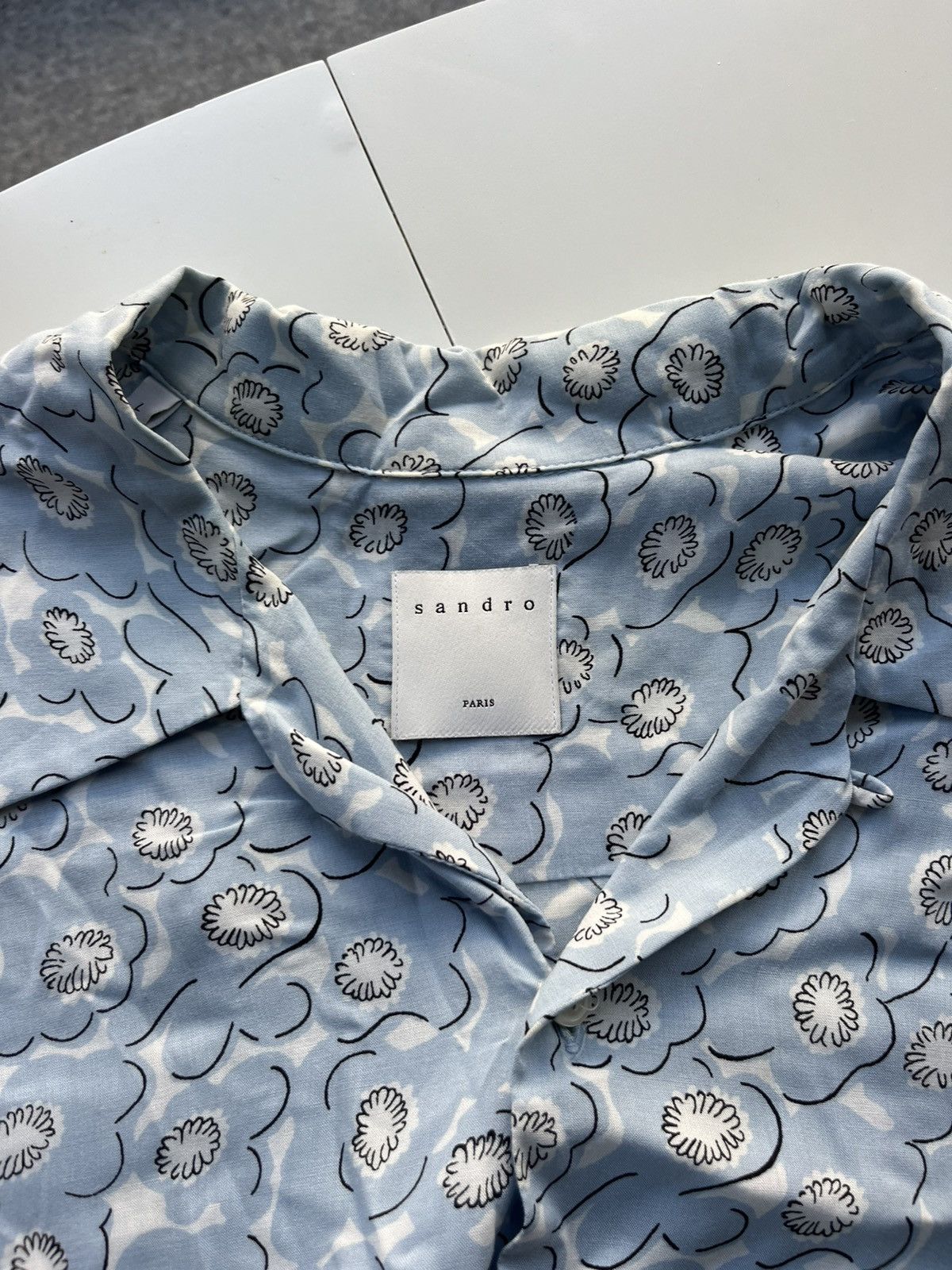 Sandro Mens Sandro button up shirt Size US L / EU 52-54 / 3 - 2 Thumbnail