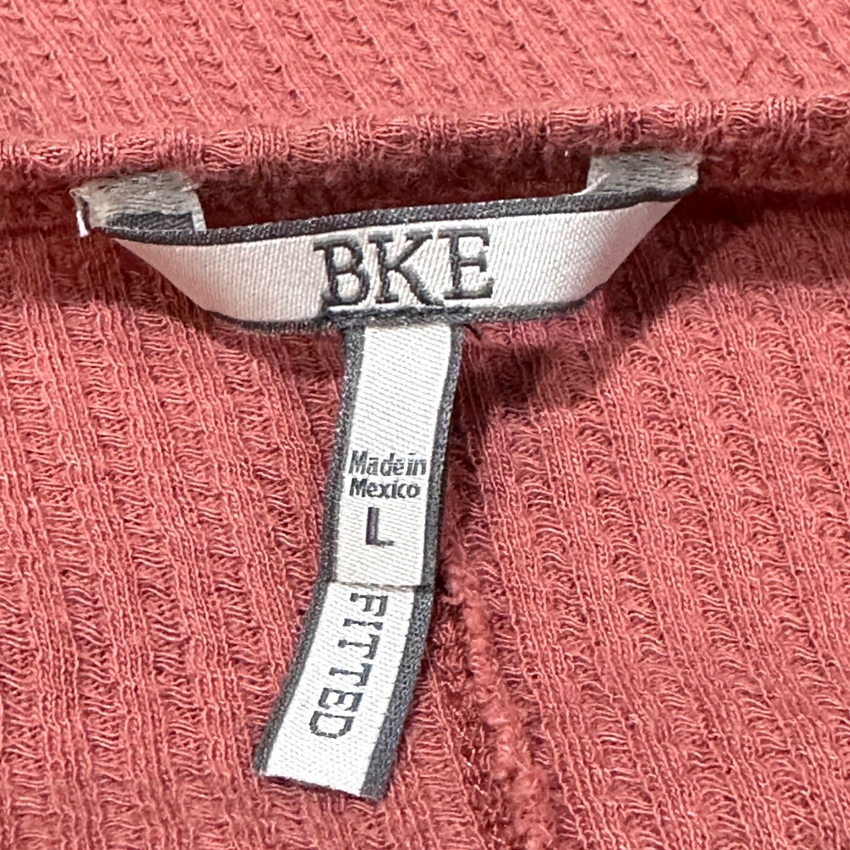 BKE BKE Womens Shirt L Burnt Orange Modal Cotton Long Sleeve Round Neck Boho Y2K Tunic Blouse Size L / US 10 / IT 46 - 4 Thumbnail