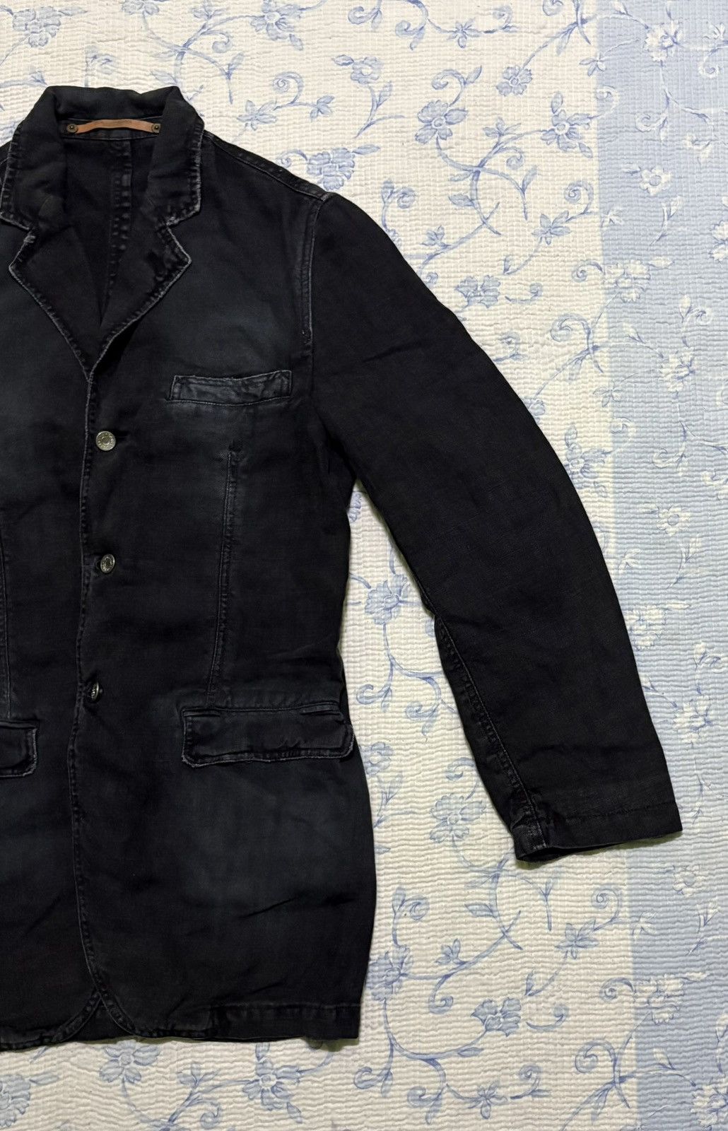 Dolce & Gabbana Dolce & Gabbbana Distressed Linen Jacket Size US S / EU 44-46 / 1 - 3 Thumbnail