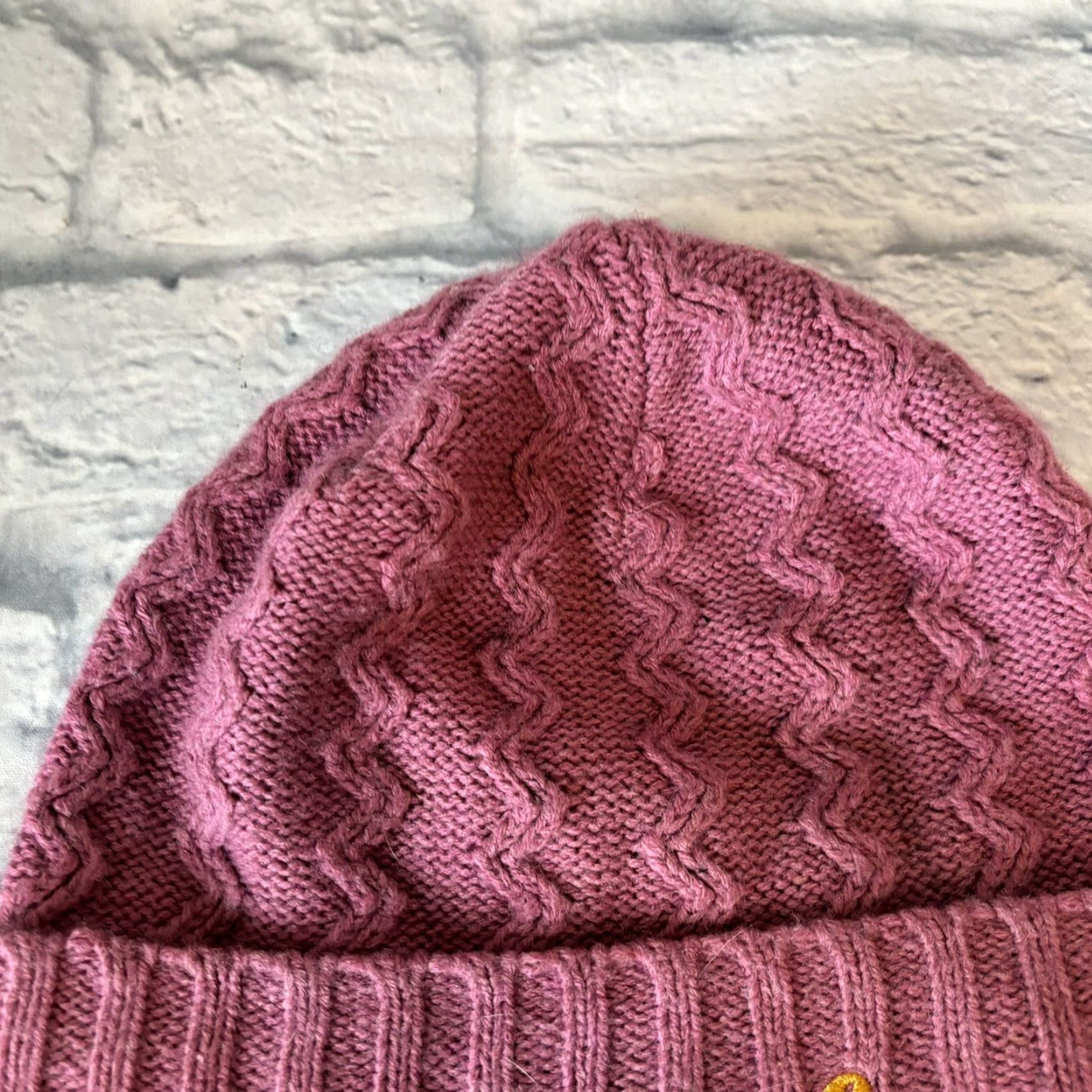 Carhartt Carhartt Beanie Ladies Knit Cuffed Zig Zag Purple Pink Women's Hat RARE Size ONE SIZE - 3 Thumbnail