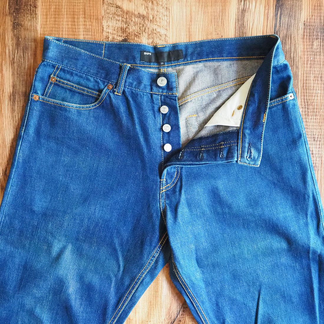 SHIPS SHIPS 801-13-0411 W33 x L32 Selvedge Jeans Size US 33 - 6 Thumbnail