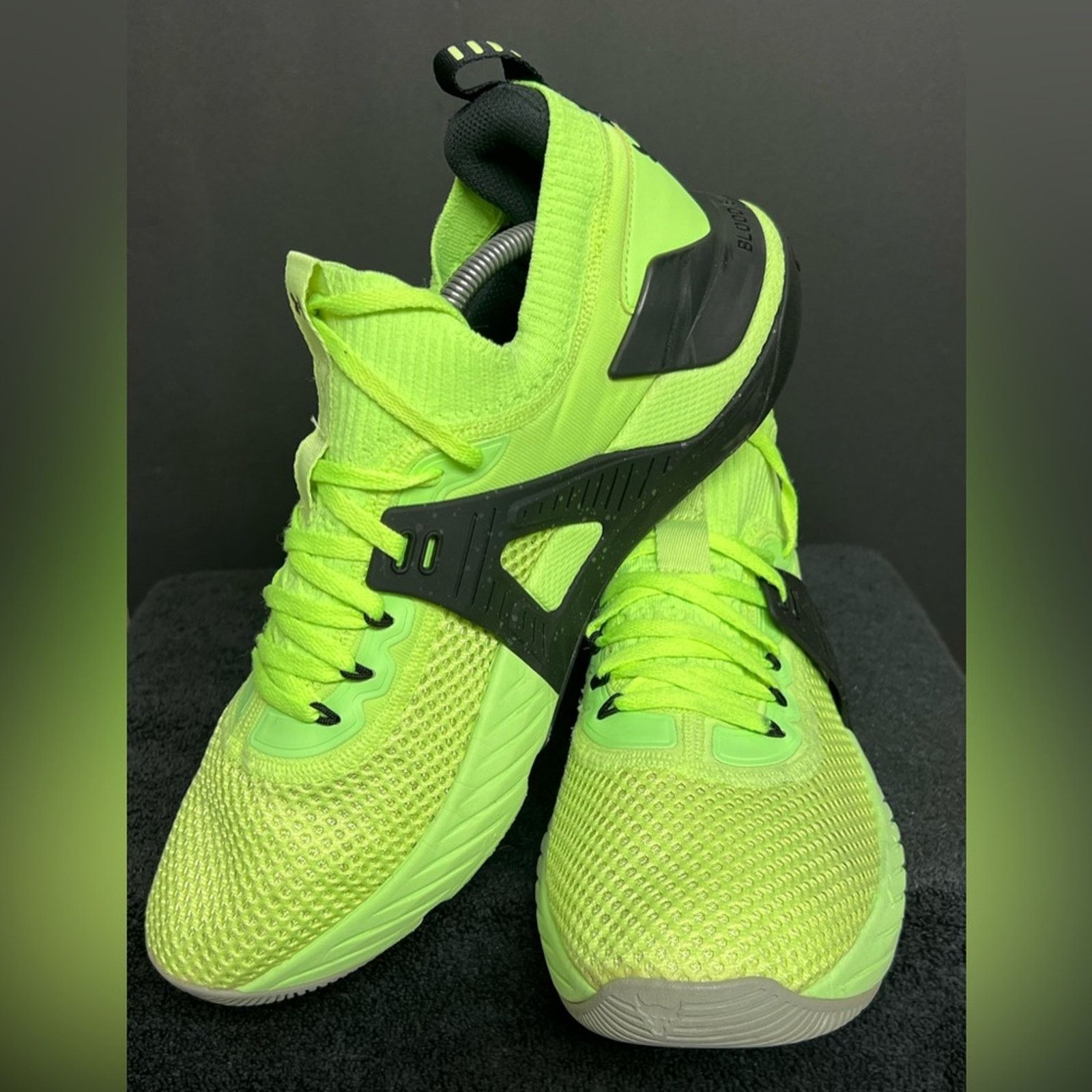 Under Armour Under Armour Project Rock 4 'Quirky Lime' Green/Black Men Size US 11.5 / EU 44-45 - 7 Thumbnail