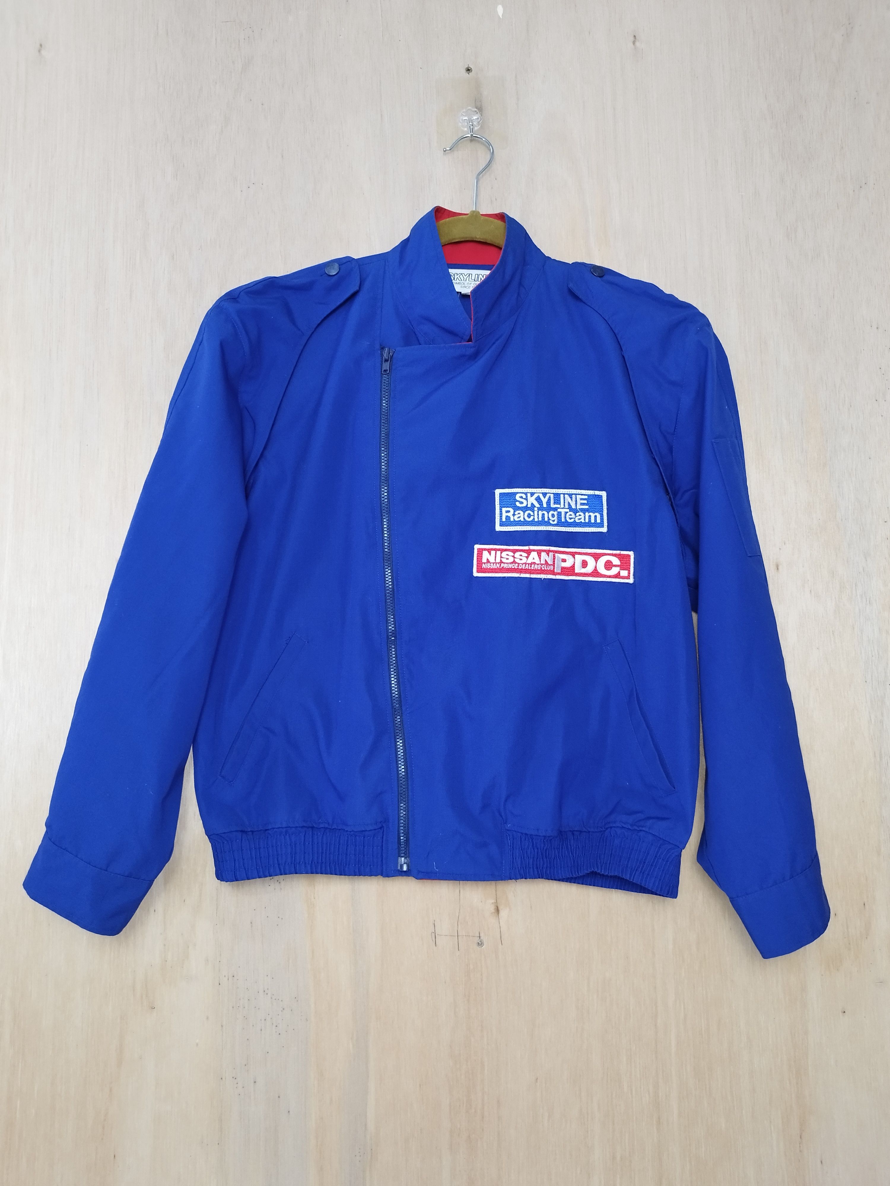 Nissan RARE 80s NISSAN SKYLINE RACING TEAM REMOVABLE SLEEVE JACKET Size US L / EU 52-54 / 3 - 3 Thumbnail