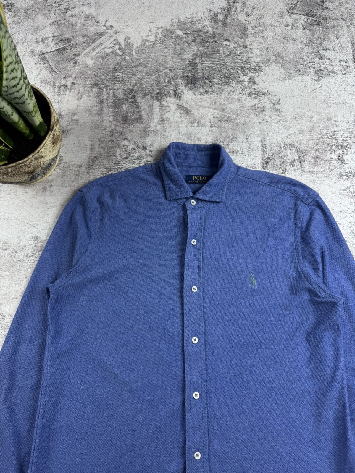 Polo Ralph Lauren Polo Ralph Lauren Knit Medium Basic Button Blue Oxford Classic LongSleeve Shirt Size US M / EU 48-50 / 2 - 5 Thumbnail
