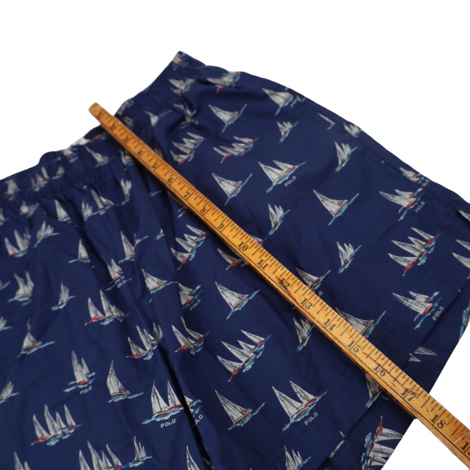 Polo Ralph Lauren × Vintage Vintage Polo Ralph Lauren Allover Ship Print Swim Trunks Size US 30 / EU 46 - 5 Thumbnail