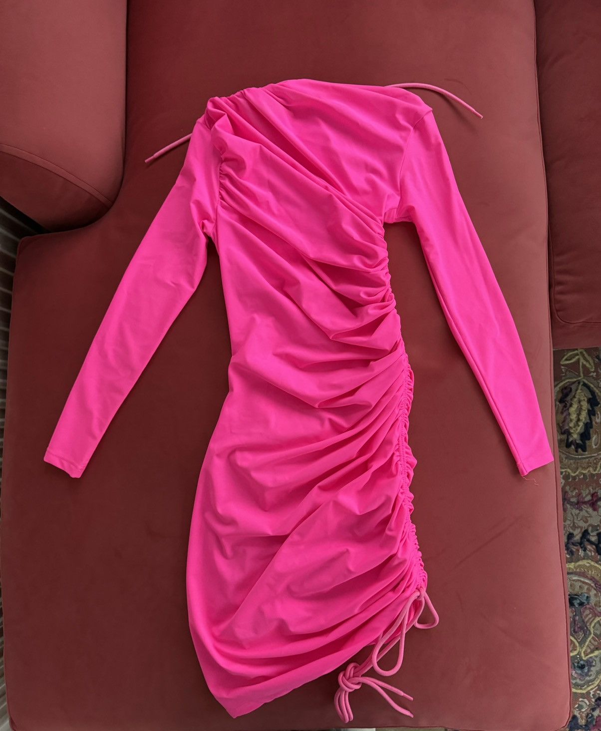 Balenciaga New Balenciaga bright pink mini dress, size S Size S / US 4 / IT 40 - 10 Thumbnail