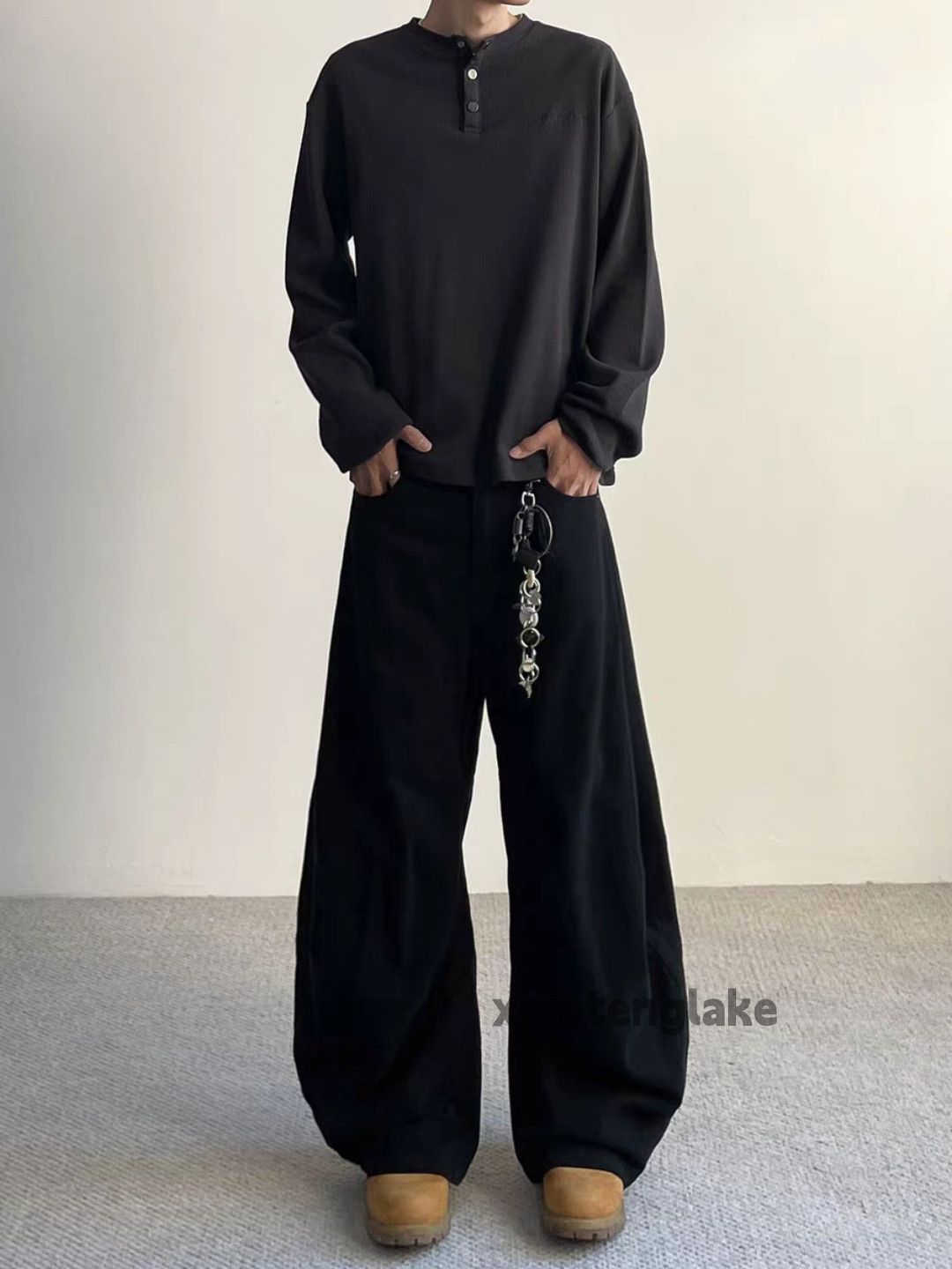 Designer × Japanese Brand × Vintage utility skate hiphop pleated patchwork yuppie pants Size US 26 / EU 42 - 2 Thumbnail