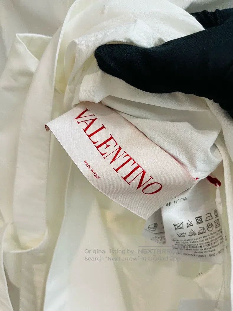 Valentino Valentino White waist-cinching one-piece shirt dress Size XS / US 0-2 / IT 36-38 - 2 Thumbnail