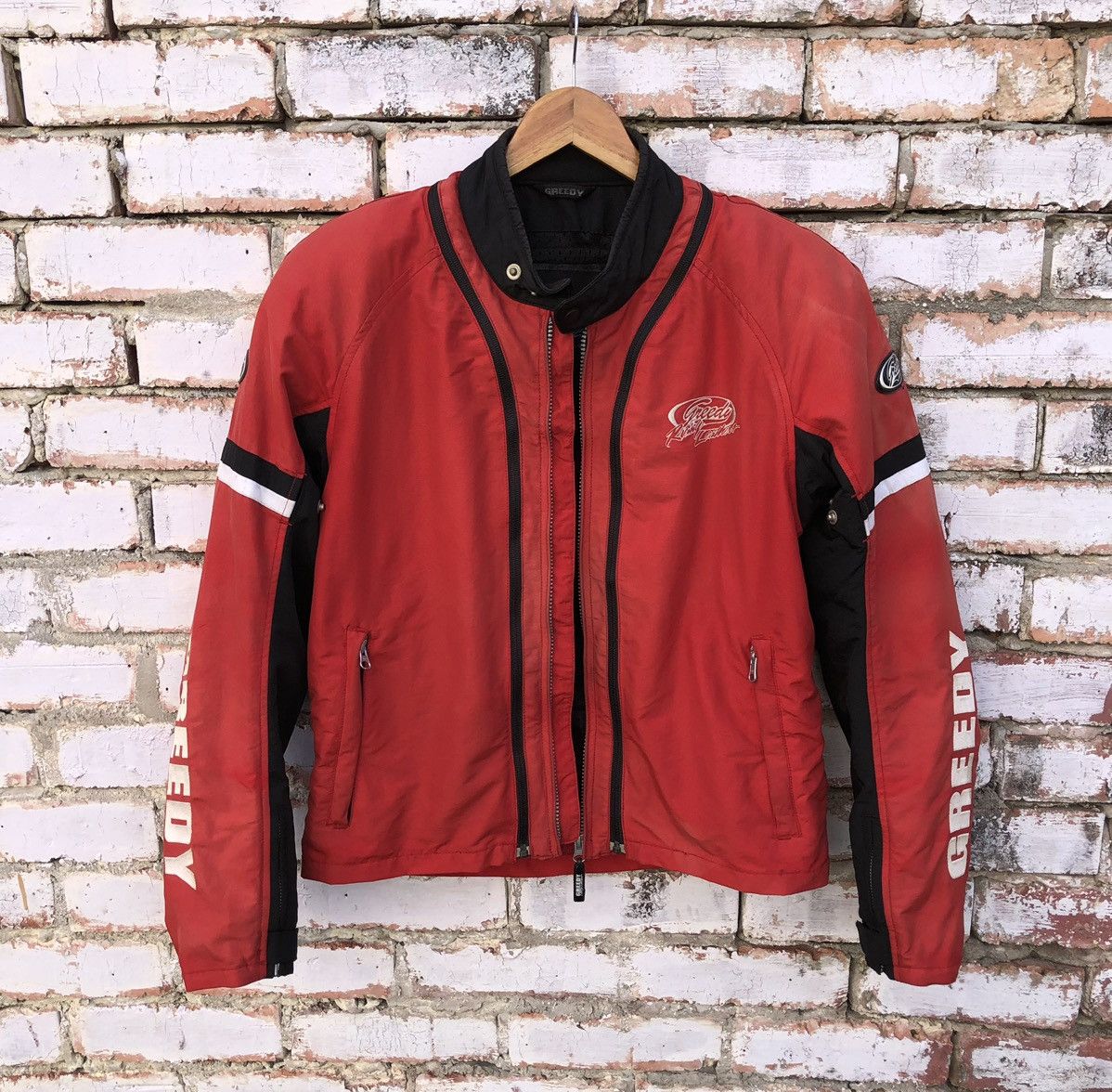 Japanese Brand Vintage Greedy Racing Riding Sun Faded Jacket Size US M / EU 48-50 / 2 - 2 Thumbnail