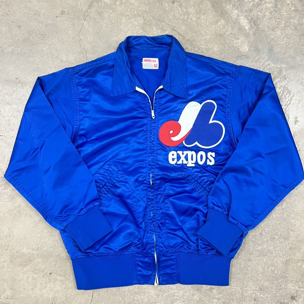 Vintage vtg rare 1983 MLB montreal expos wilson procut satin jacket