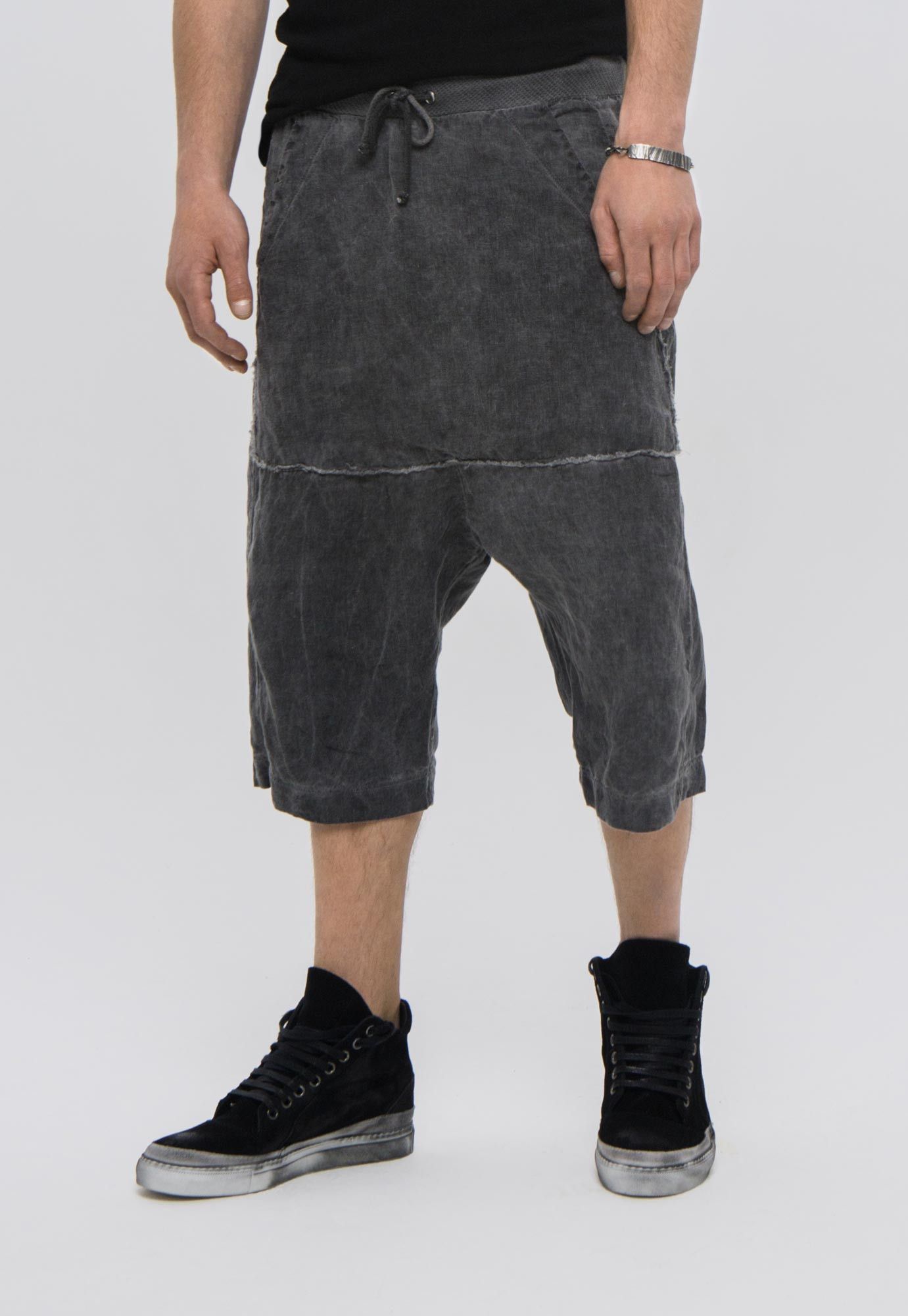 Lost & Found Ria Dunn Drop crotch linen shorts Size US 30 / EU 46 - 1 Thumbnail