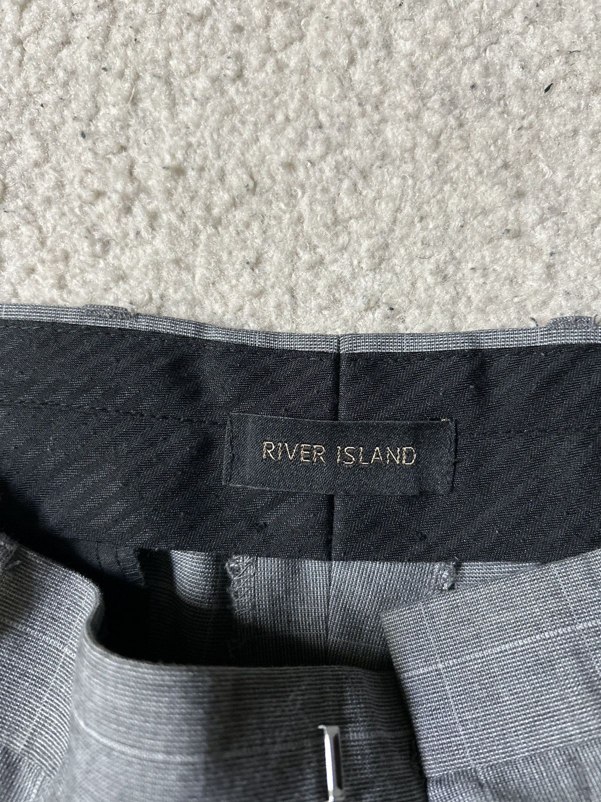River Island River Island Gray Slacks Slim Fit Size US 34 / EU 50 - 3 Thumbnail