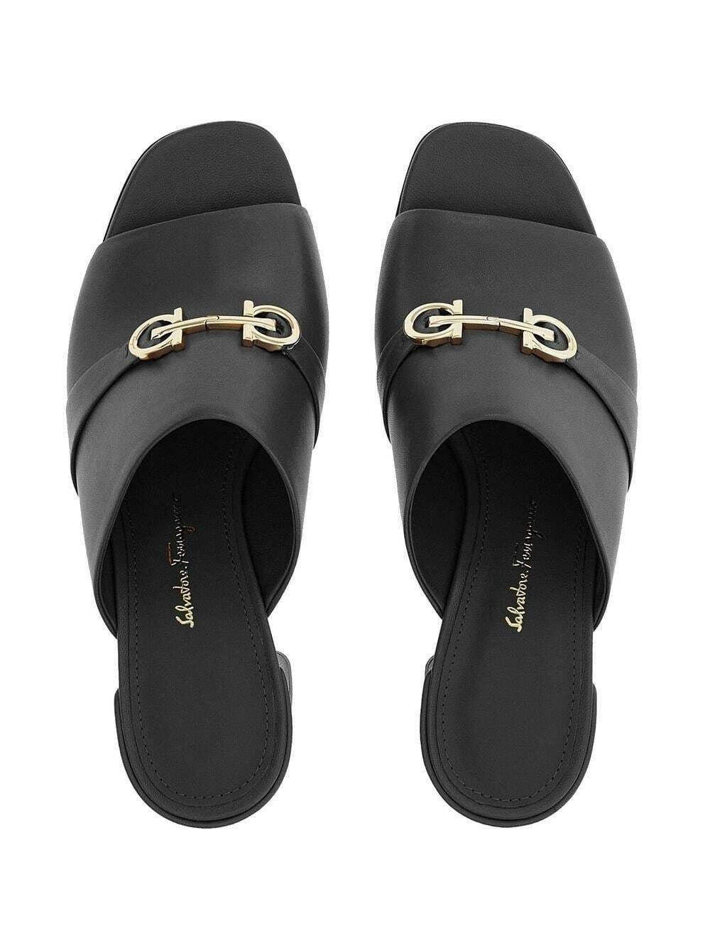 Salvatore Ferragamo o1y0426 Mules in Black Size US 6 / IT 36 - 3 Thumbnail
