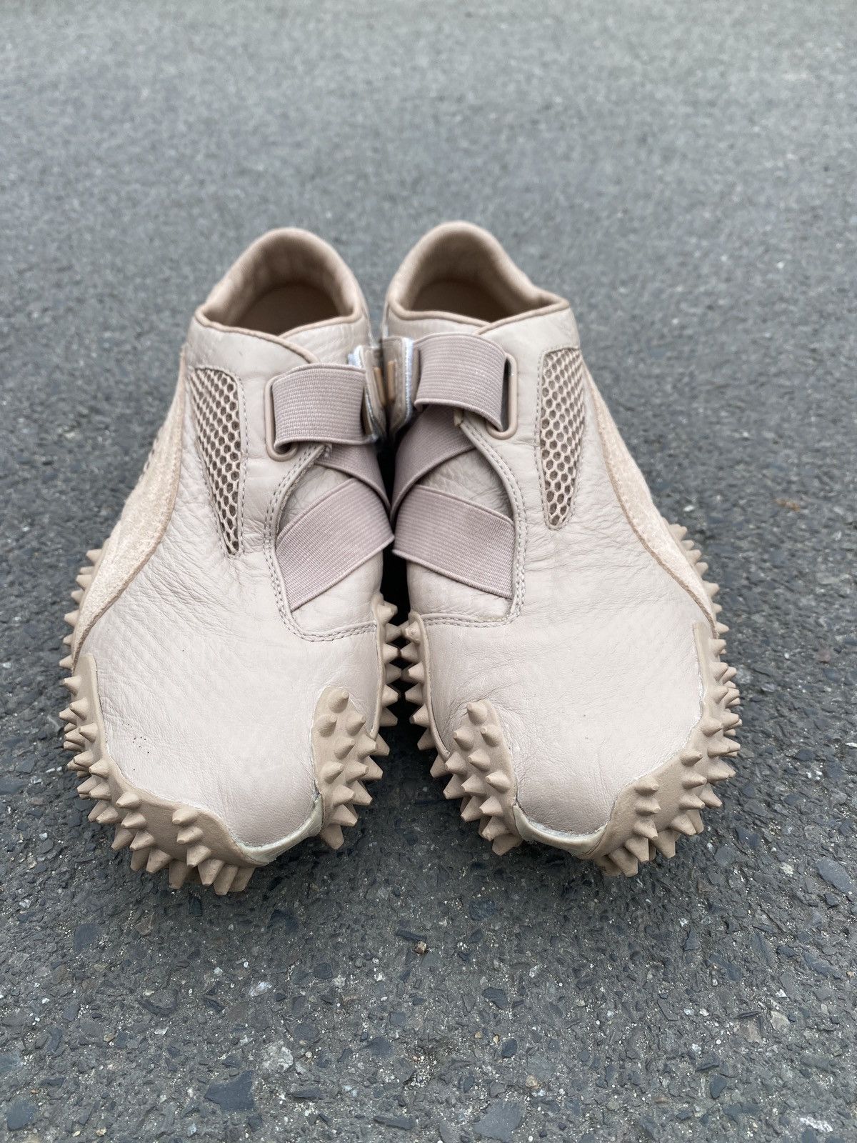 Puma × Vintage Puma mostro pale pink leather bubble sole trainers Size US 9 / IT 39 - 3 Thumbnail