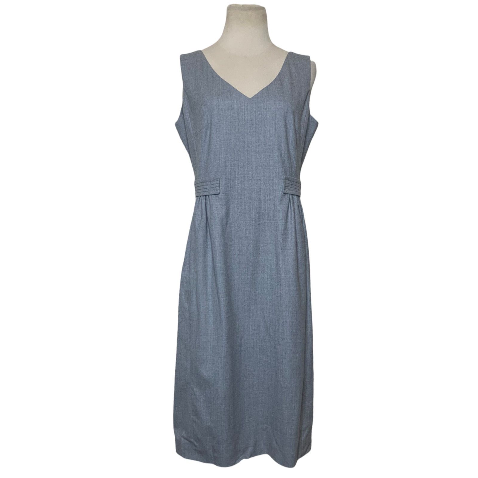 Piazza Sempione Piazza Sempione gray wool sheath dress size 46 - US 14 Size XL / US 12-14 / IT 48-50 - 10 Thumbnail