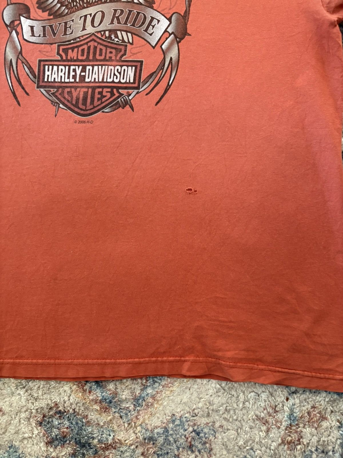 Harley Davidson Vintage Harley Davidson Flames Biker T-shirt Large Size US L / EU 52-54 / 3 - 6 Thumbnail