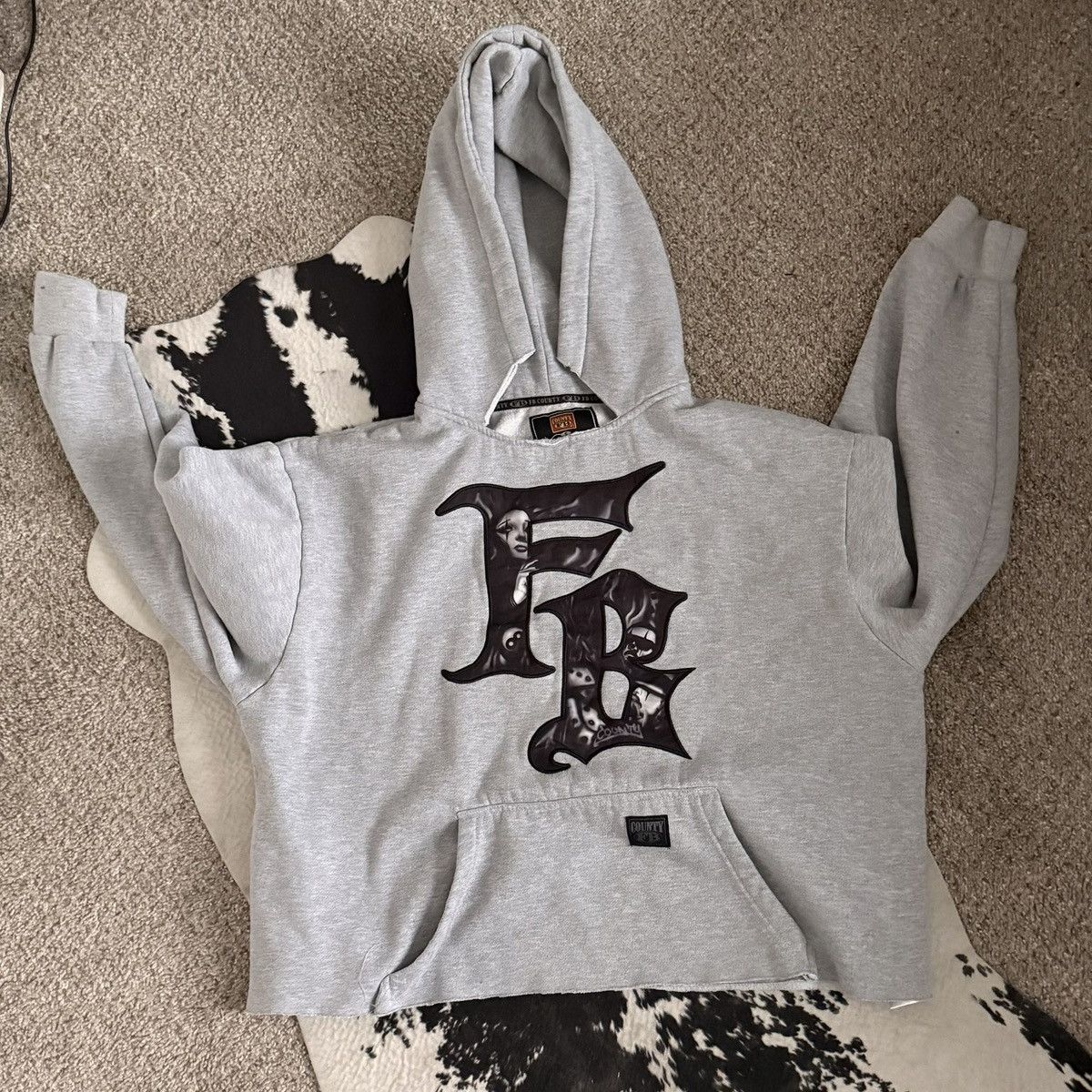 Other Gray hoodie with black graphics Size US S / EU 44-46 / 1 - 1 Thumbnail