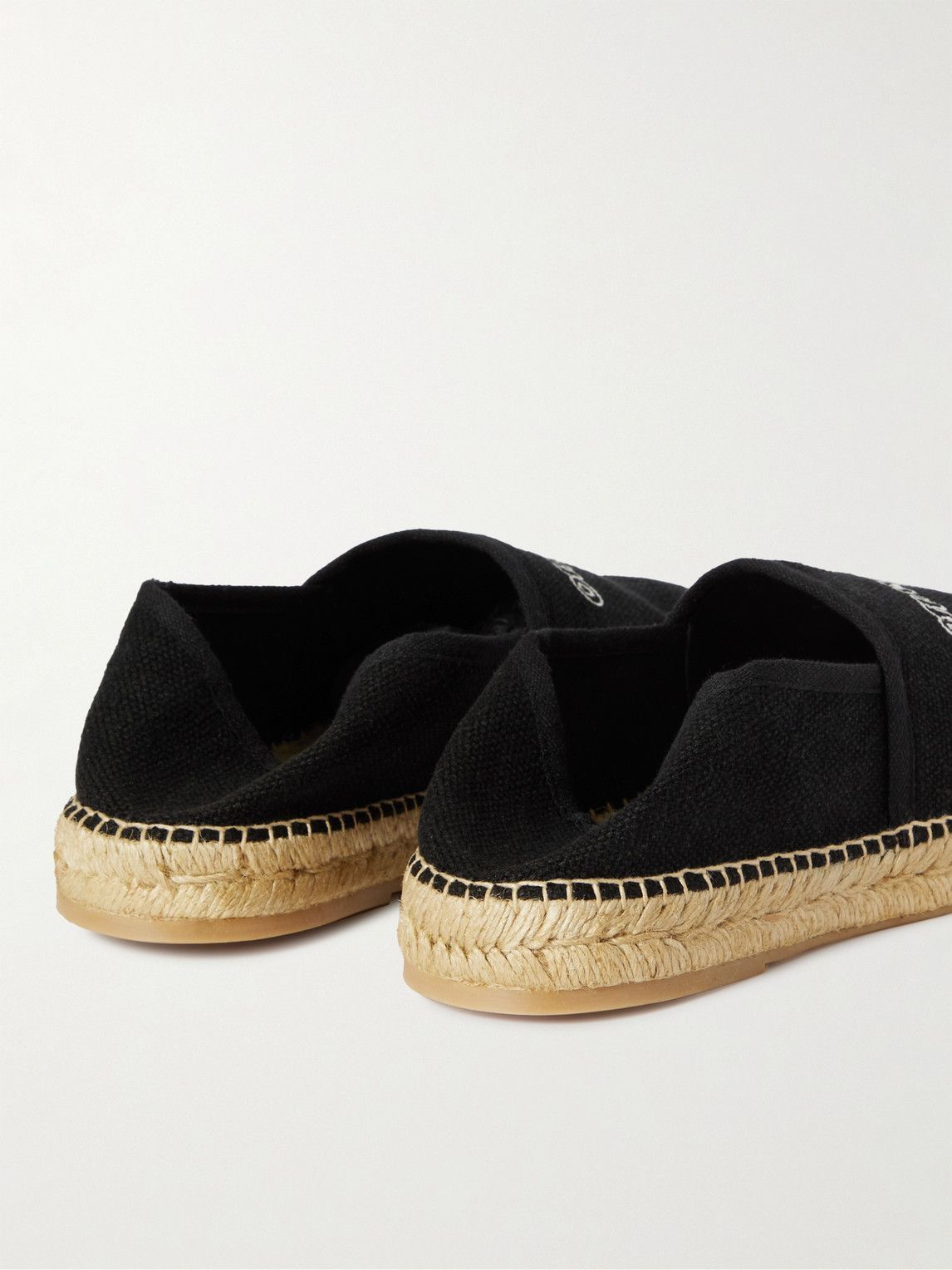 Off-White o1y0225 Logo Espadrilles in Black Size US 6 / EU 39 - 3 Thumbnail
