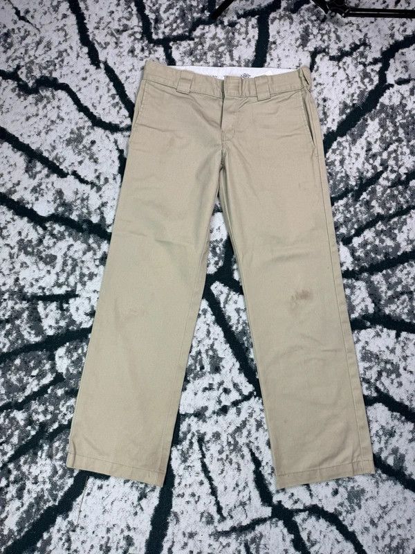 Dickies Dickies Beige Logo Chino Pants 29 x 30 Skate Size US 29 - 1 Thumbnail