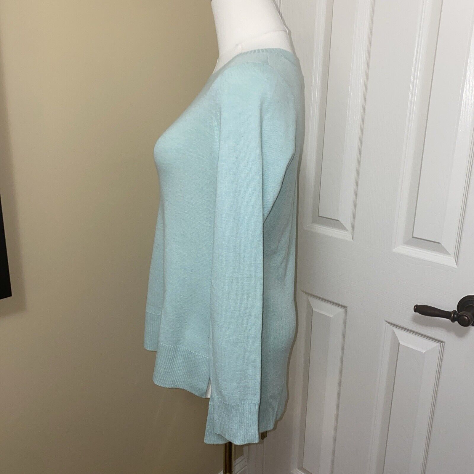 Eileen Fisher EILEEN FISHER Sea Foam Womens sz PP 100% Merino Wool Sweater Size S / US 4 / IT 40 - 3 Thumbnail