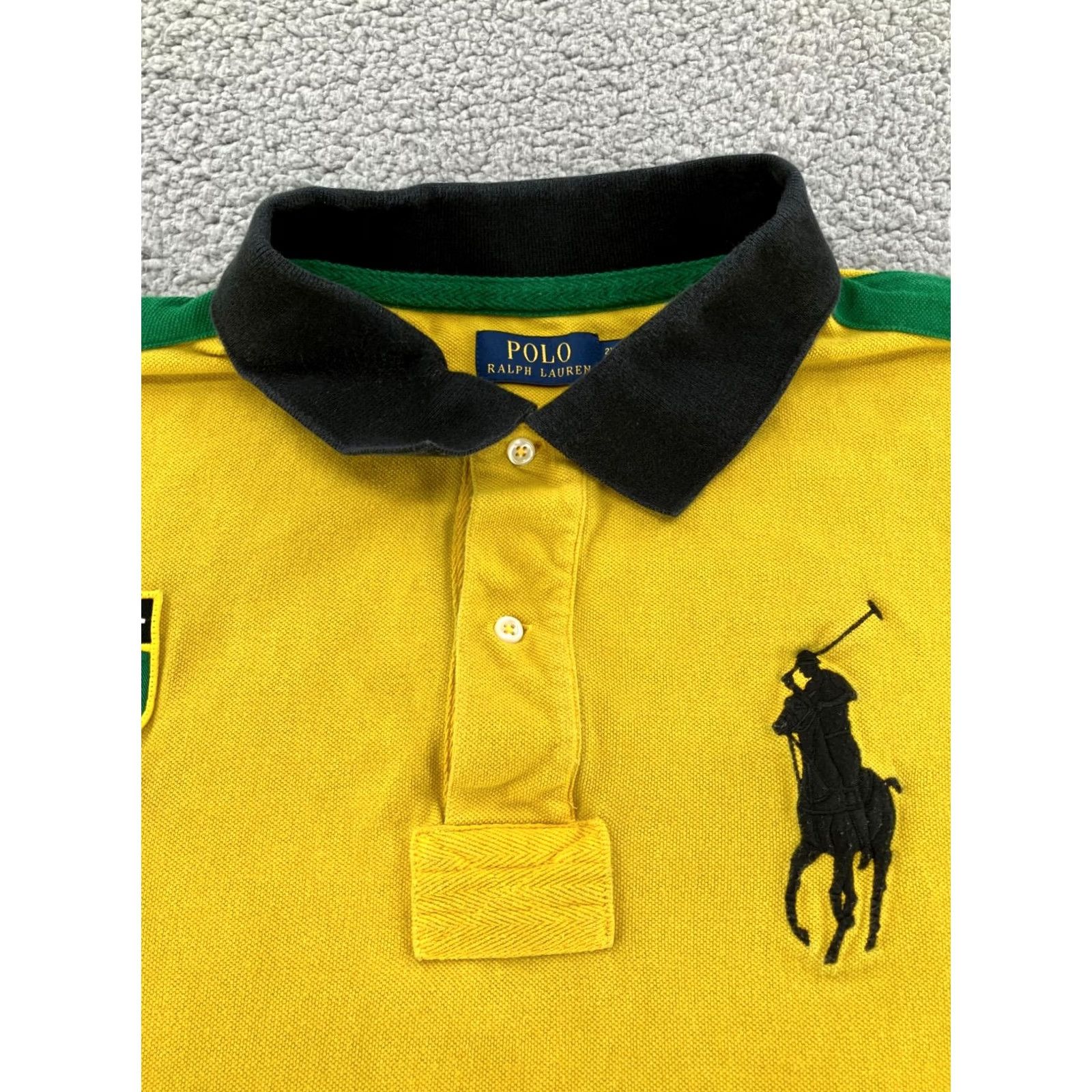 Polo Ralph Lauren Polo Ralph Lauren Shirt Mens 2XLT Yellow Polo World Cup Olympic BRAZIL 14 RARE Size US XXL / EU 58 / 5 - 4 Thumbnail