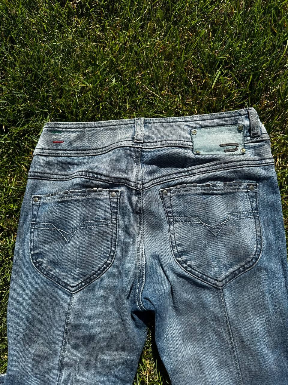 Diesel × Vintage Vintage Y2K Archive Diesel Blue Faded Distressed Jeans Size 25" / US 0 / IT 36 - 3 Thumbnail