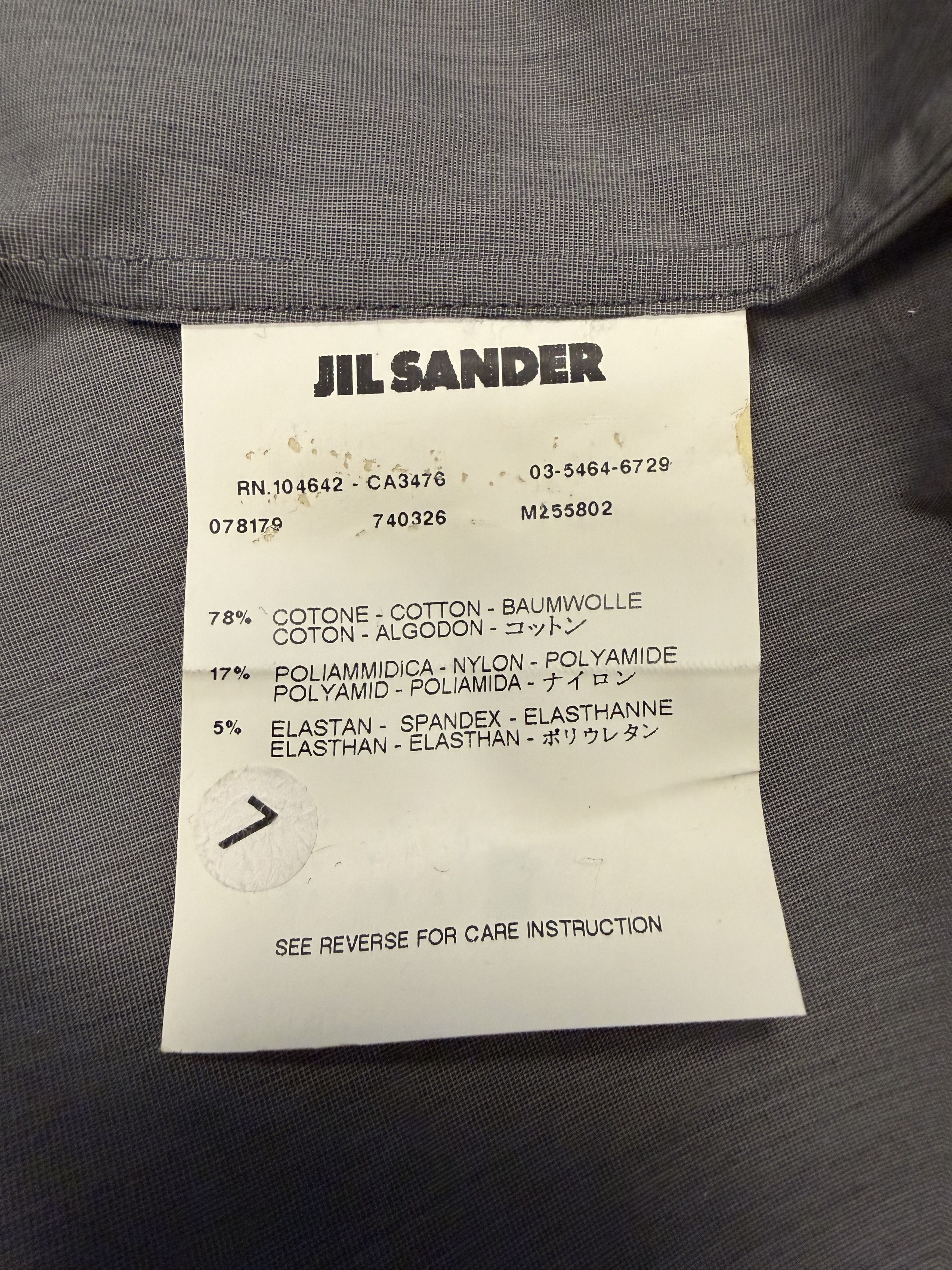 Jil Sander Minimalist Stretch Poplin Tailored Shirt Size US L / EU 52-54 / 3 - 8 Thumbnail