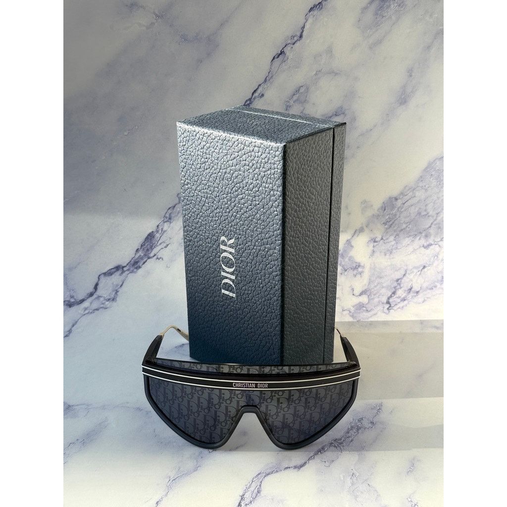 Dior NEW Dior DiorClub M2U Shield Mask Sunglasses Blue Logo Size ONE SIZE - 3 Thumbnail