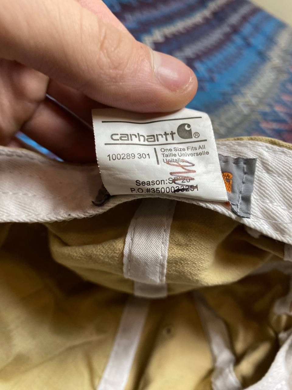 Carhartt Hats beige Vintage Carhartt Cap logo Y2K streetwear Size ONE SIZE - 3 Thumbnail