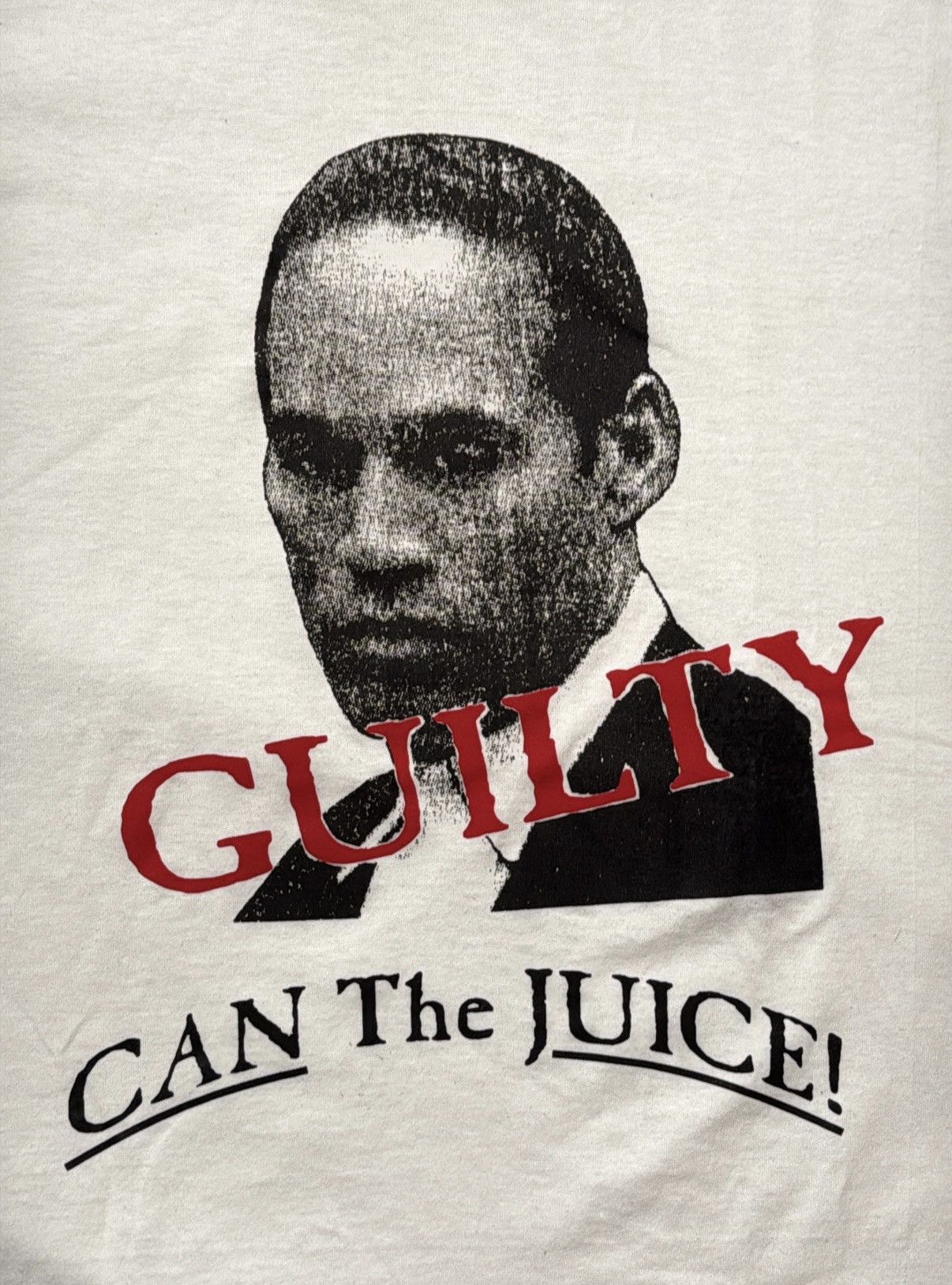 Vintage Vintage 1995 O.J. Simpson "Guilty" Can the Juice T-shirt XXL Size US XXL / EU 58 / 5 - 2 Thumbnail