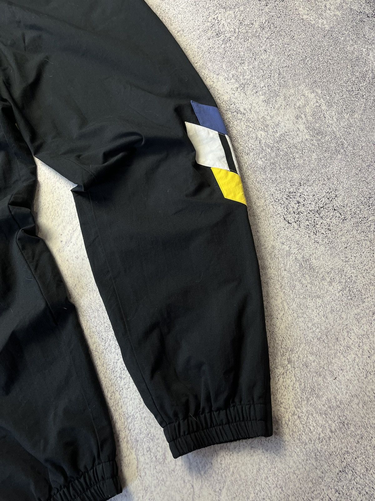 Adidas Vintage Adidas Track Pants Grape Black Nylon White Logo 90s Size US 34 / EU 50 - 25 Thumbnail