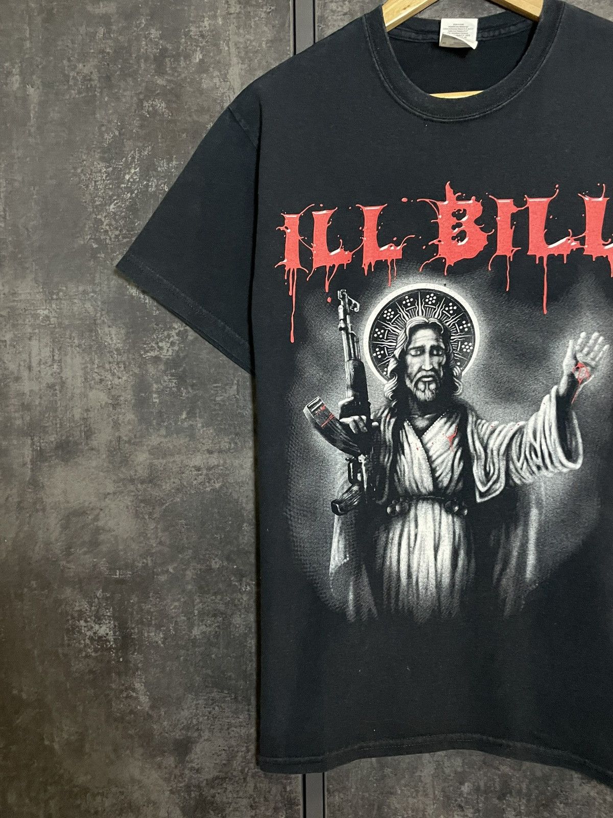 Vintage Vintage Faded Ill Bill Jesus Religion Weapon Death T-shirt Size US M / EU 48-50 / 2 - 5 Thumbnail