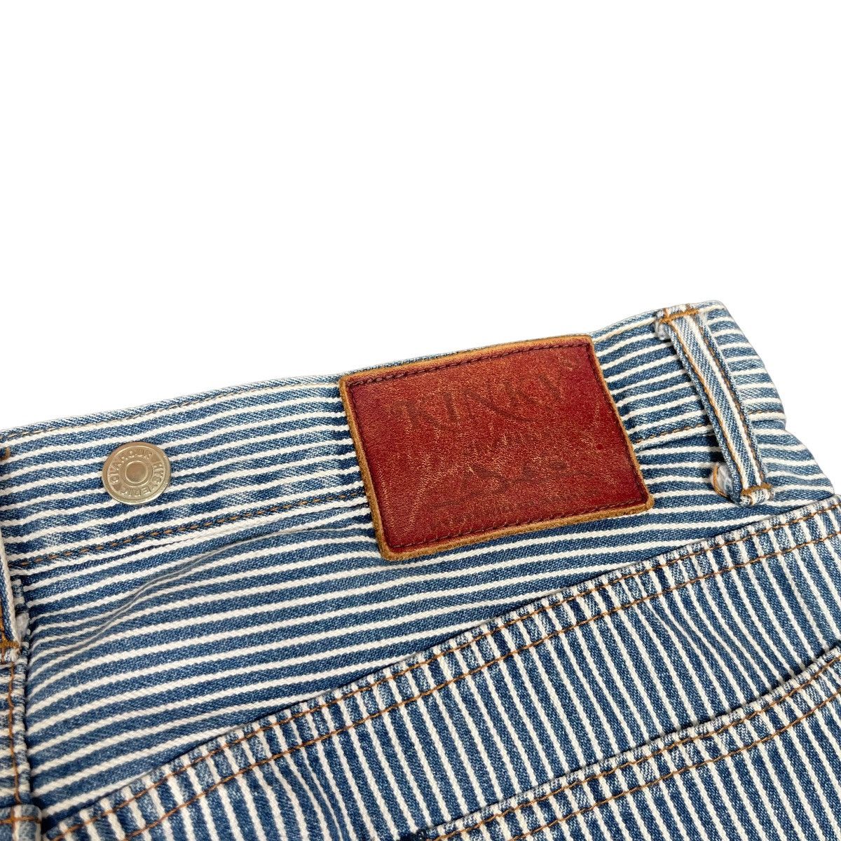 Hysteric Glamour Hysteric Glamour Kinky Carpenter Striped Denim Jeans Size US 32 / EU 48 - 7 Thumbnail
