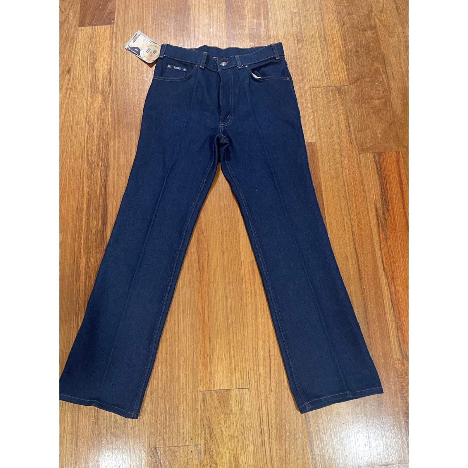 Levi's VINTAGE Levi's Jeans Mens 34x32 Flared Orange Tab Deadstock 1981 Jeans Mens Regular 34x32 Orange Flared 80s American Mens Size US 34 / EU 50 - 3 Thumbnail