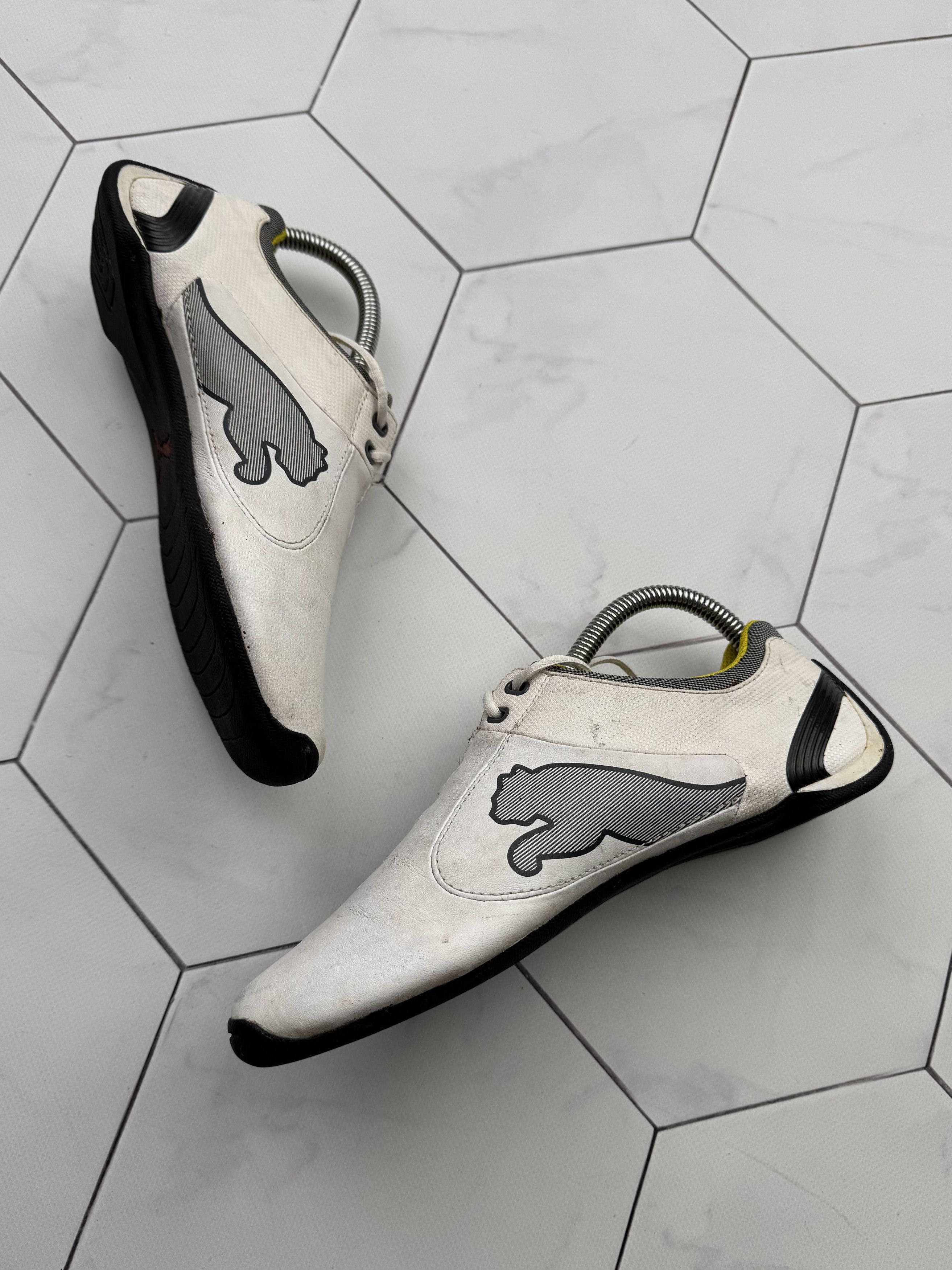 Ferrari Puma Ferrari Vintage Leather Sneakers (B337) Size US 6 / IT 36 - 4 Thumbnail