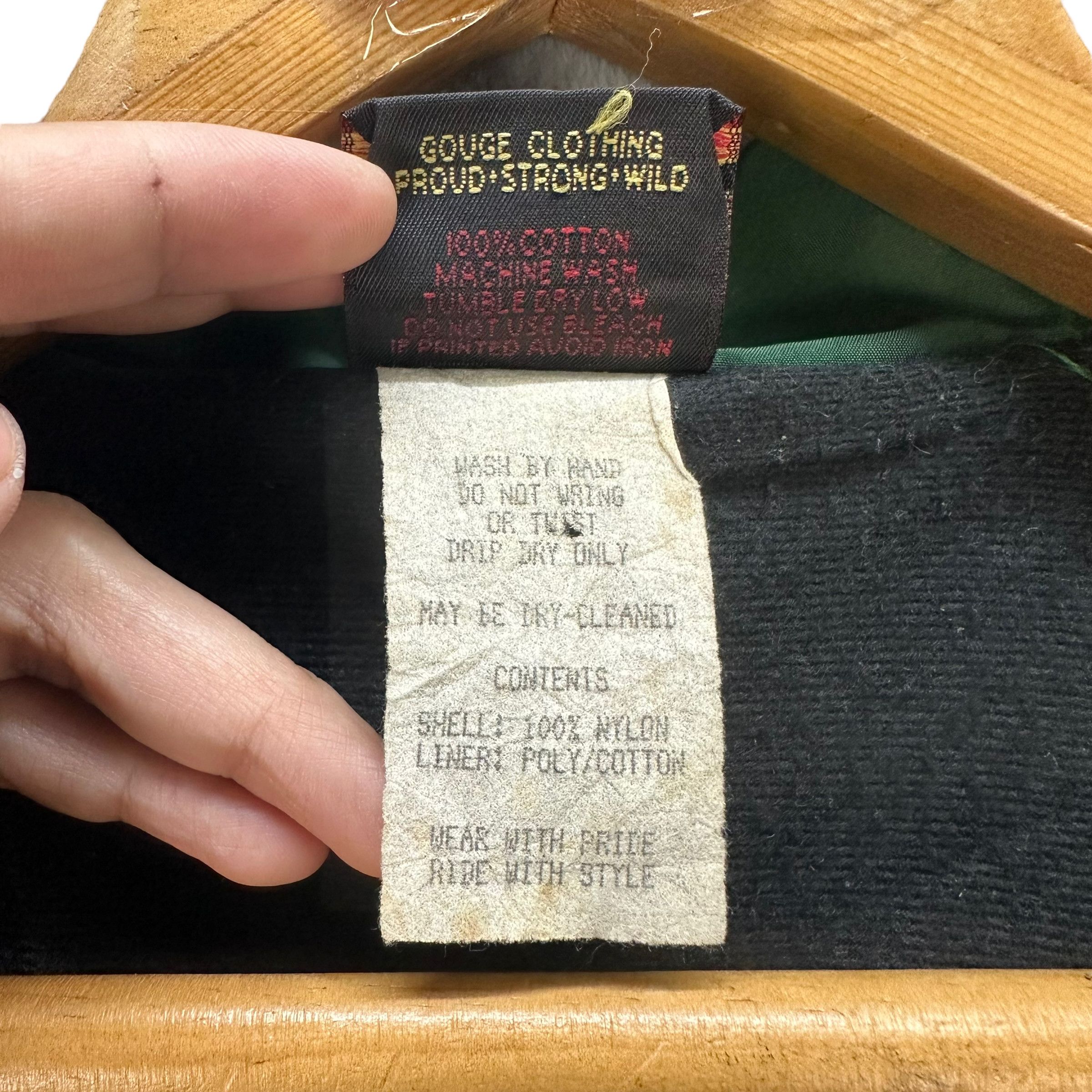 Vintage VINTAGE GOUGE MADE IN USA GREEN JACKET #7470-148 Size US S / EU 44-46 / 1 - 11 Thumbnail