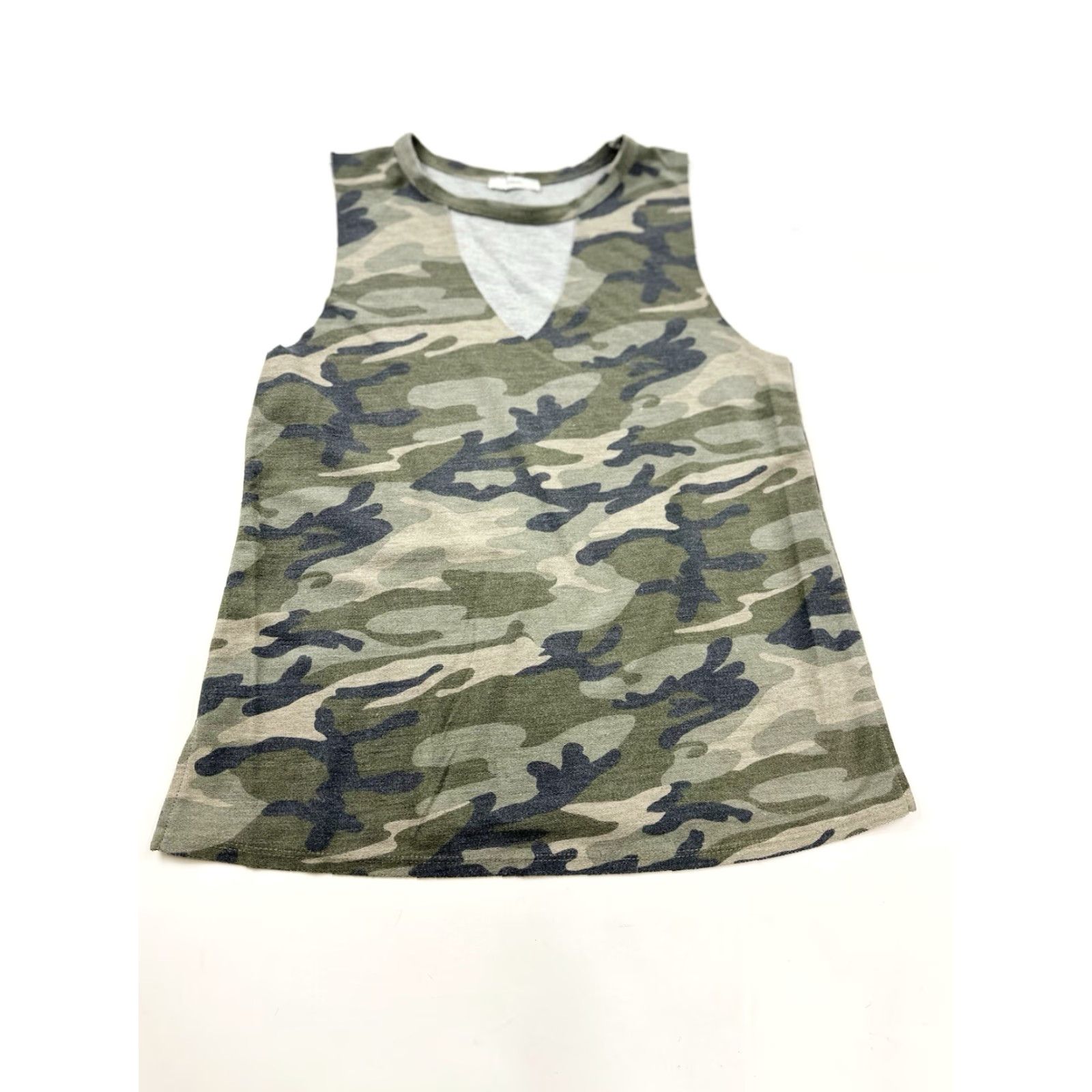Anthropologie Anthropologie Jodifl Blouse Women M Green Sleeveless Camouflage Tank Top Shirt Size M / US 6-8 / IT 42-44 - 2 Thumbnail