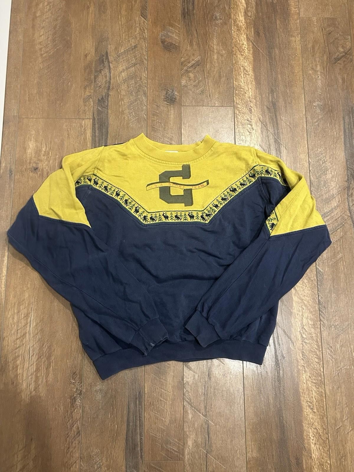 Vintage Vintage Rare 90s Olympics USA Sport Team Sweatshirt Boxy L Size US L / EU 52-54 / 3 - 1 Thumbnail