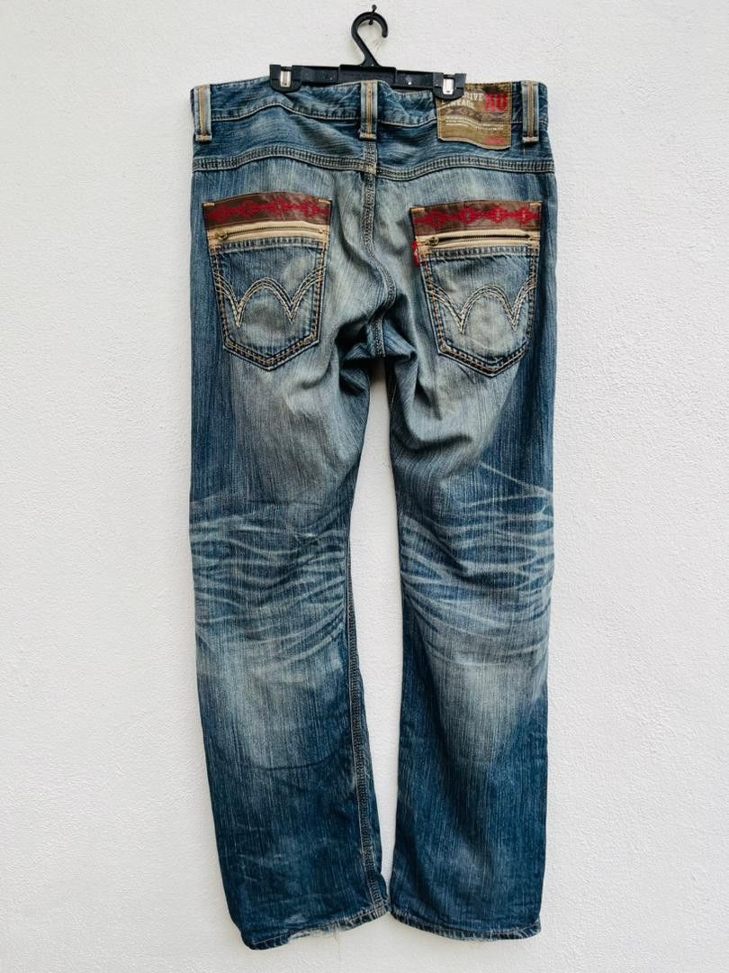 Edwin × Japanese Brand Vintage Edwin Exclusive XV Distressed Japanese Fashion Style Size US 35 - 1 Thumbnail